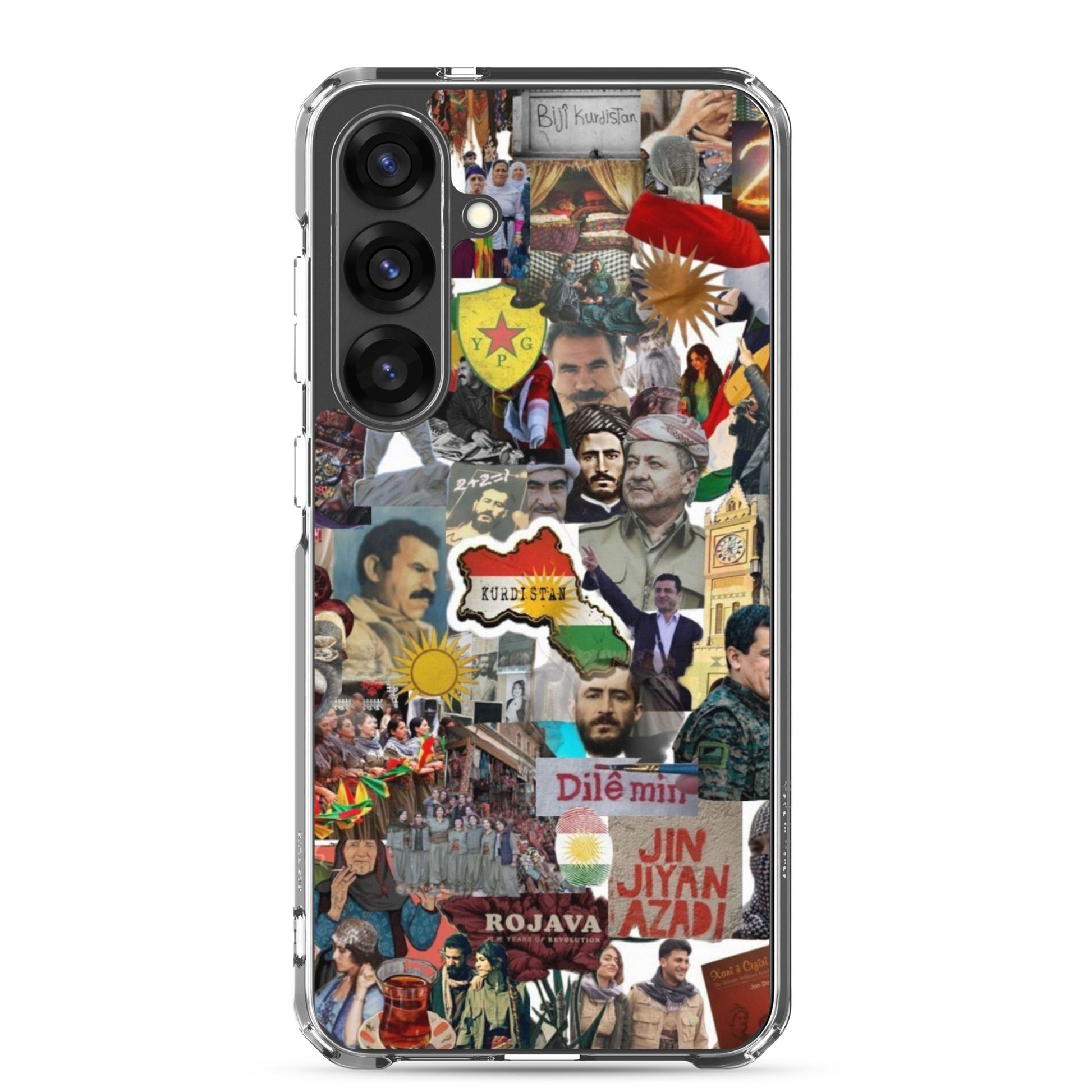 Kurdistan Clear Samsung Case | Em ji bîr nekin - Kurdish Identity Phone Case | MarsoniPrint