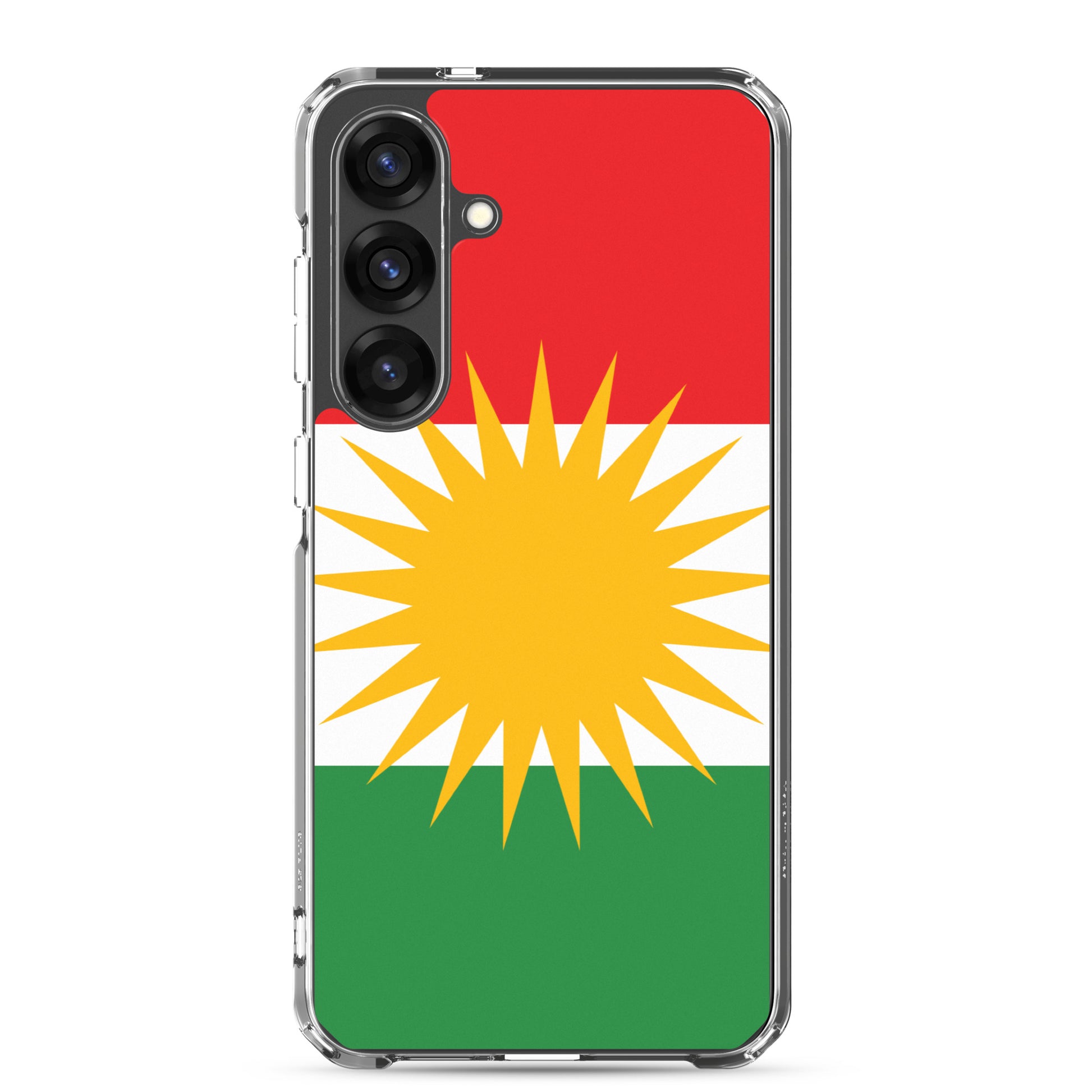 Kurdistan Flag Clear Samsung Case | Kurdish Phone Case - Kurdish Identity Phone Case | MarsoniPrint