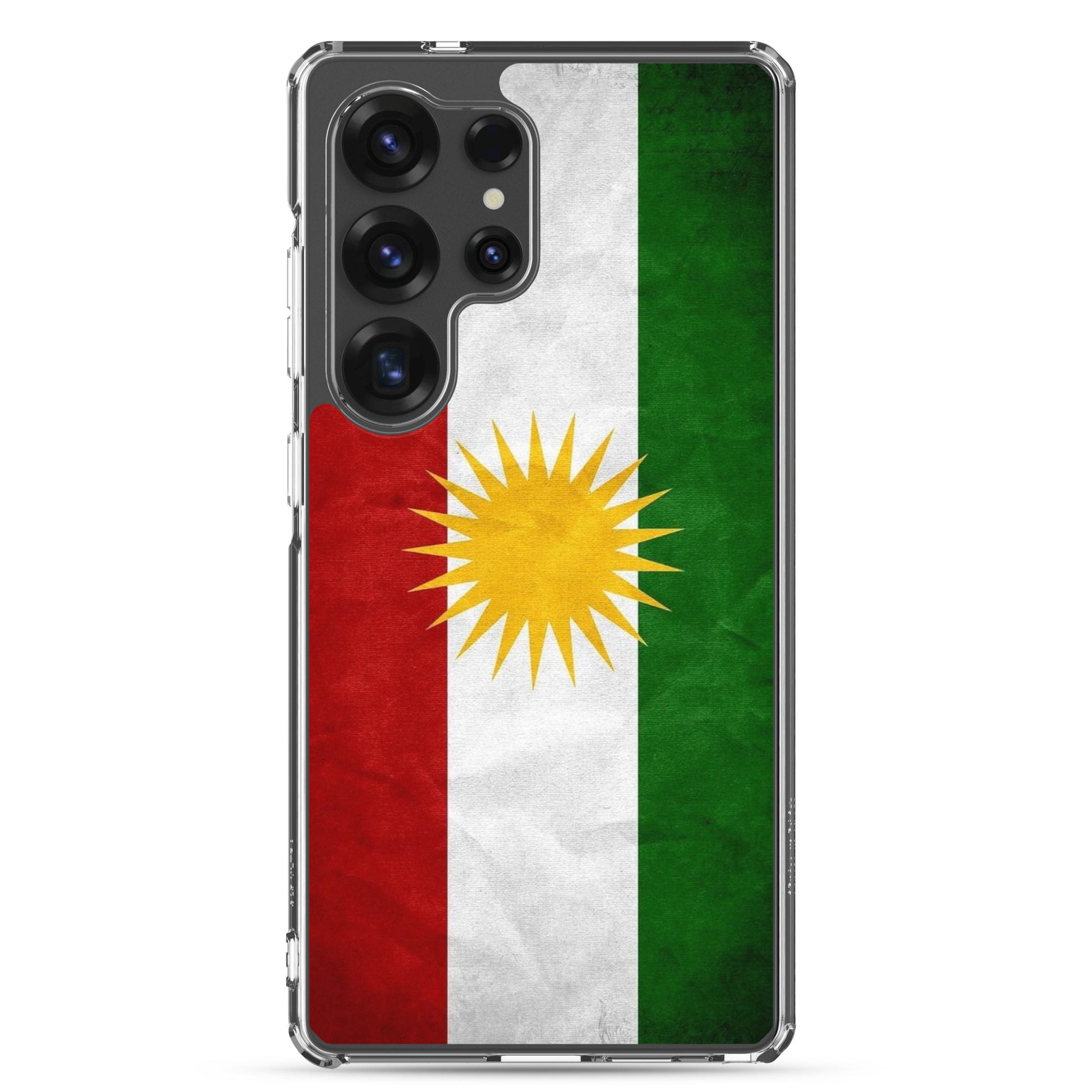 Kurdistan Flag Clear Samsung Case | Kurdish Pride Phone Case - Kurdish Identity Phone Case | MarsoniPrint