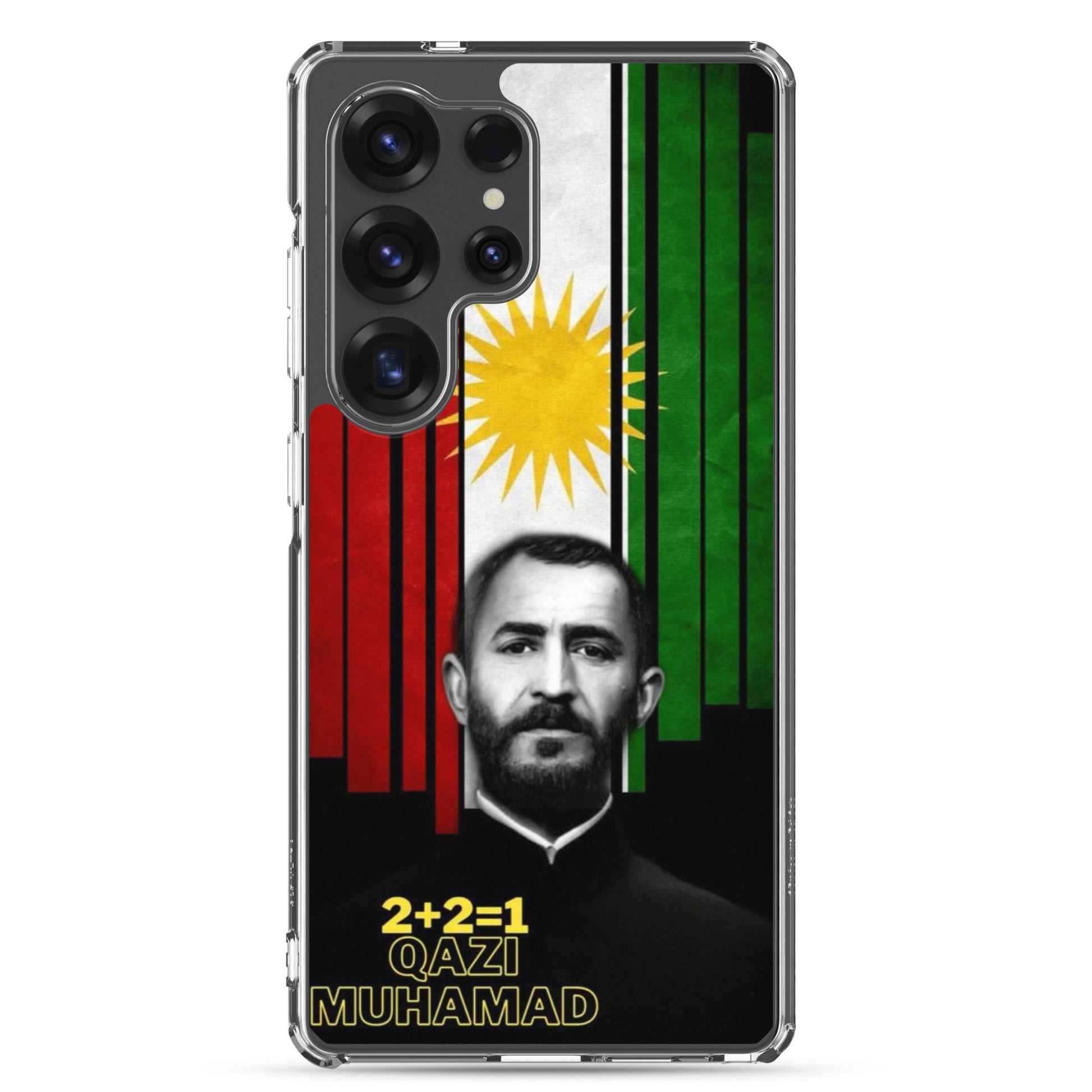Qazi Muhamad Kurdistan Flag Samsung Case | Kurdish 2+2=1 - Kurdish Identity Phone Case | MarsoniPrint