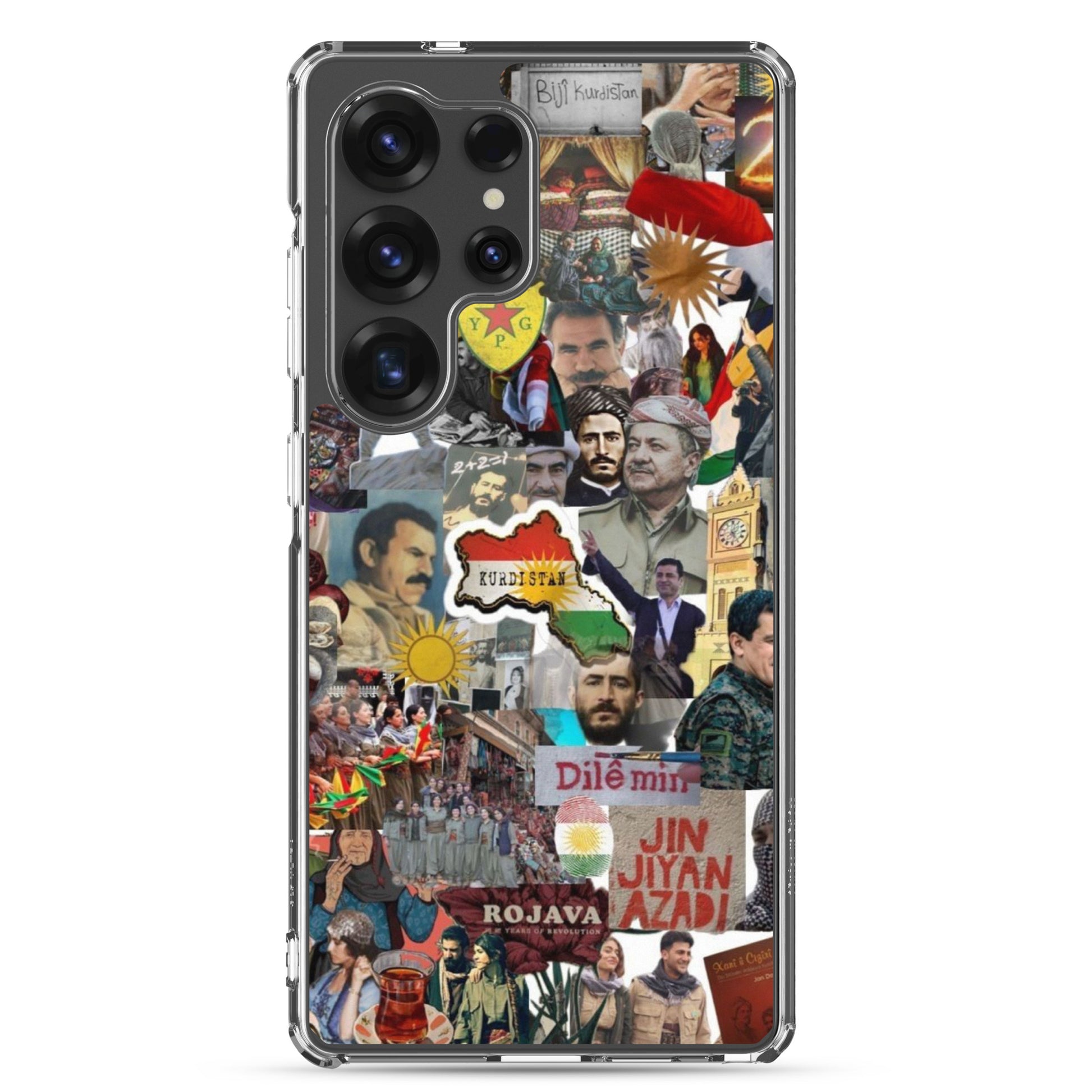 Kurdistan Clear Samsung Case | Em ji bîr nekin - Kurdish Identity Phone Case | MarsoniPrint