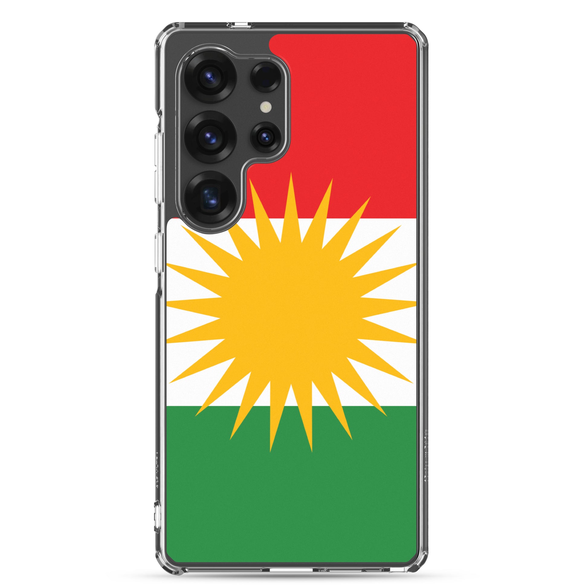 Kurdistan Flag Clear Samsung Case | Kurdish Phone Case - Kurdish Identity Phone Case | MarsoniPrint