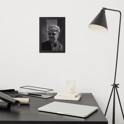 Barzani Portrait Framed Poster | Kurdish Leader Wall Art - Kurdish Wall Art Poster | MarsoniPrint