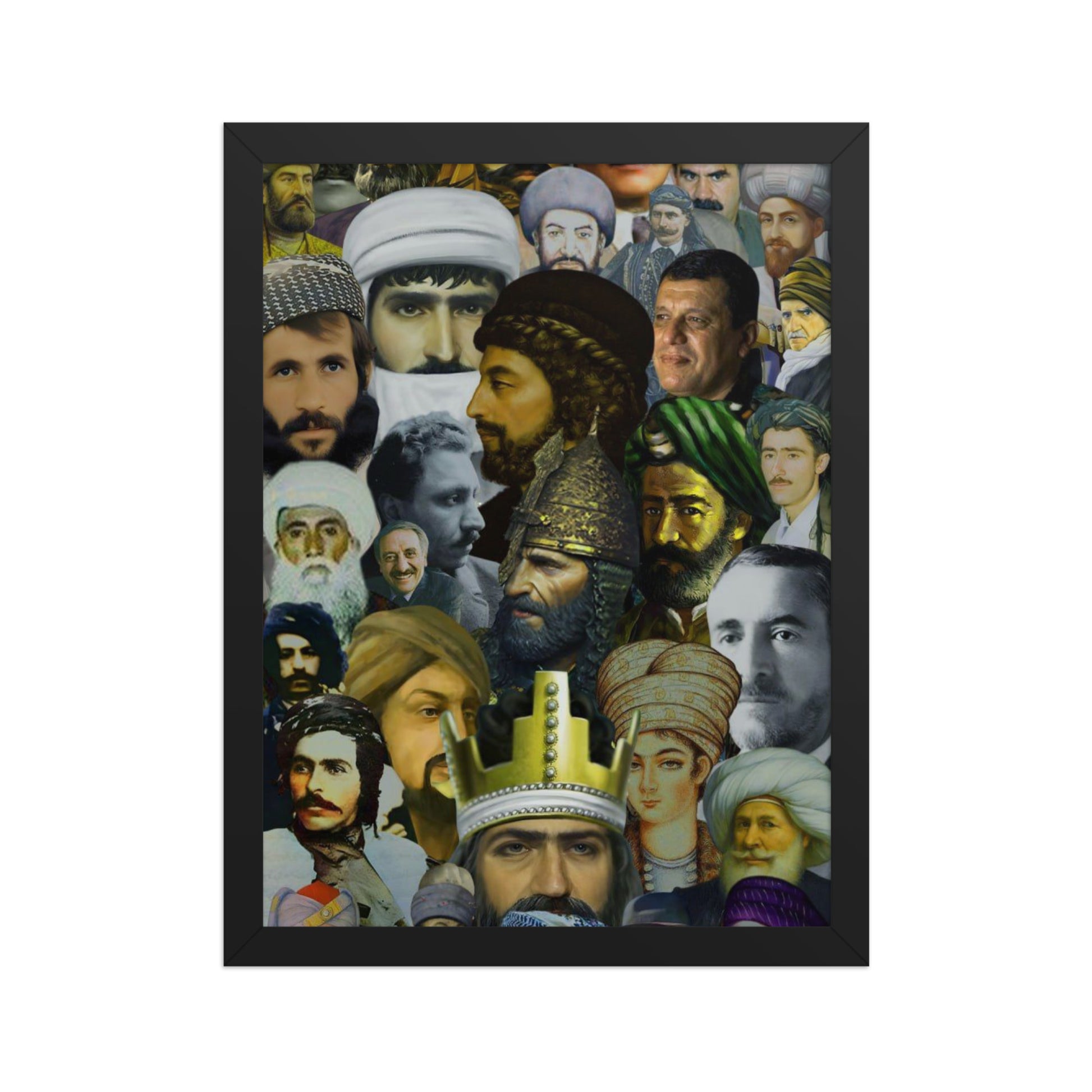 The Kurds Leaders Poster | Framed Kurdish Wall Art - Kurdish Wall Art Poster | MarsoniPrint