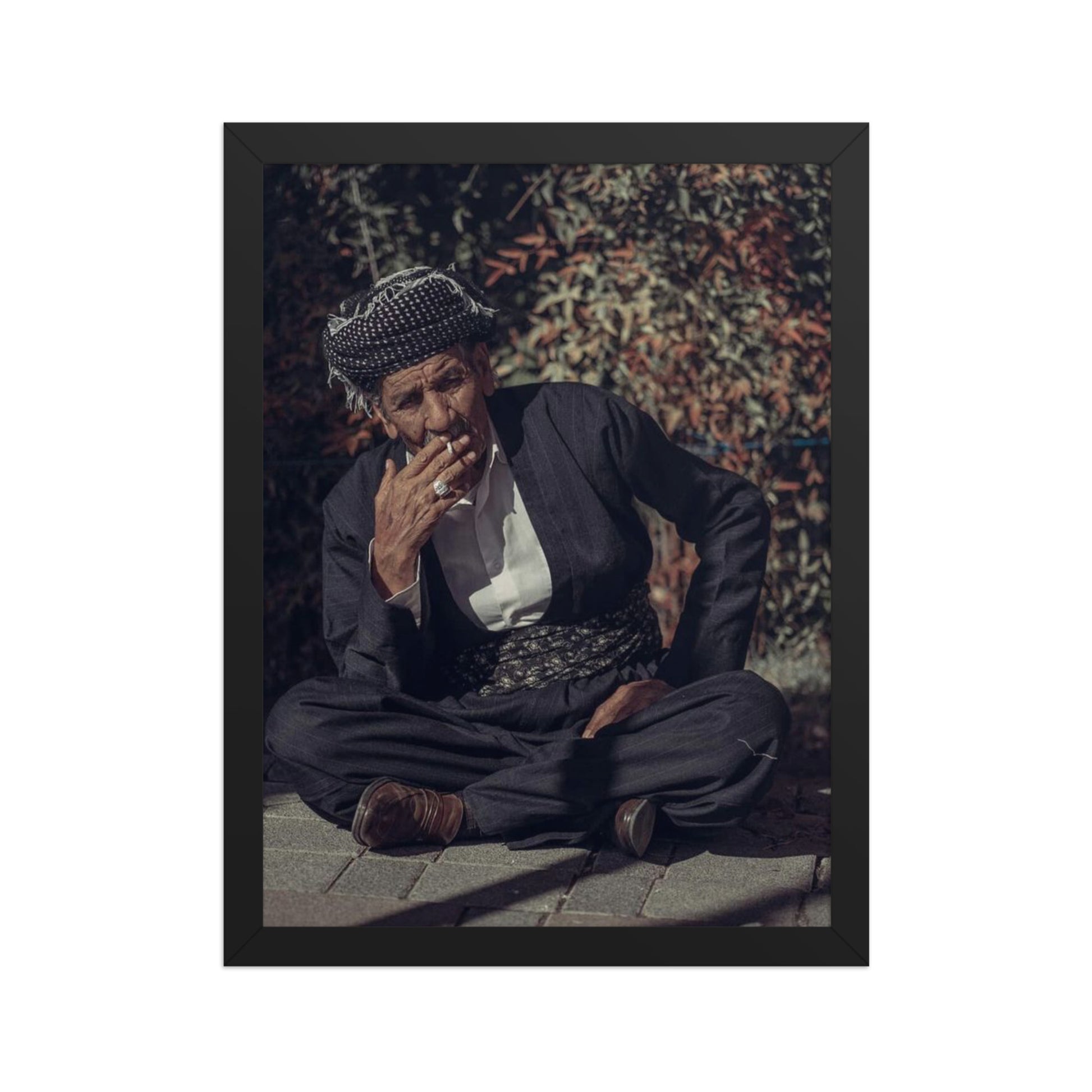 Kurdish Man Framed Poster | Cultural Portrait Art - Kurdish Wall Art Poster | MarsoniPrint
