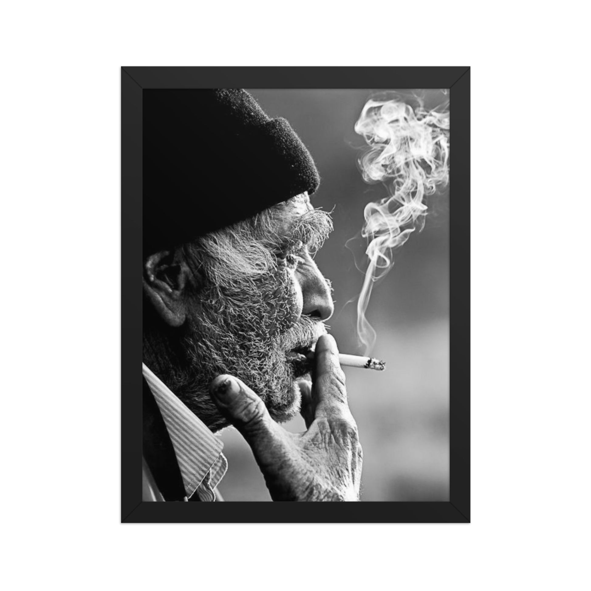 Old Kurdish Man Framed Poster | Heritage Portrait - Kurdish Wall Art Poster | MarsoniPrint