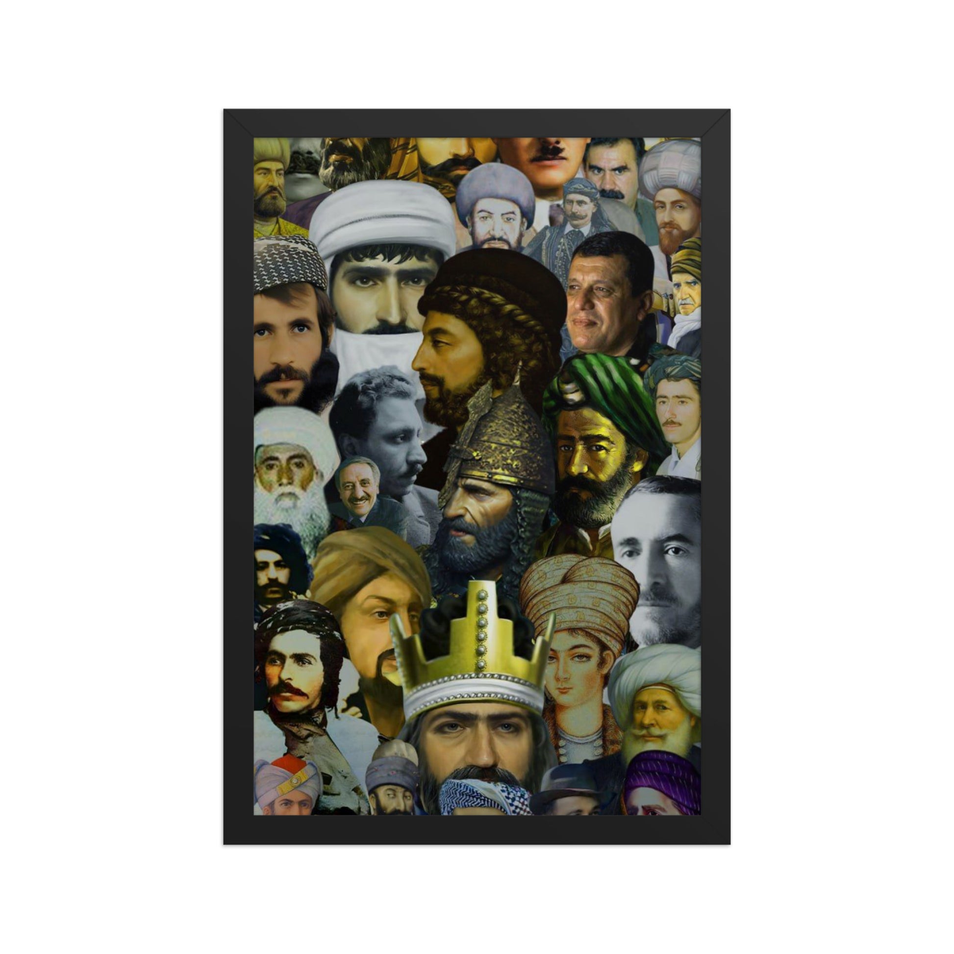 The Kurds Leaders Poster | Framed Kurdish Wall Art - Kurdish Wall Art Poster | MarsoniPrint