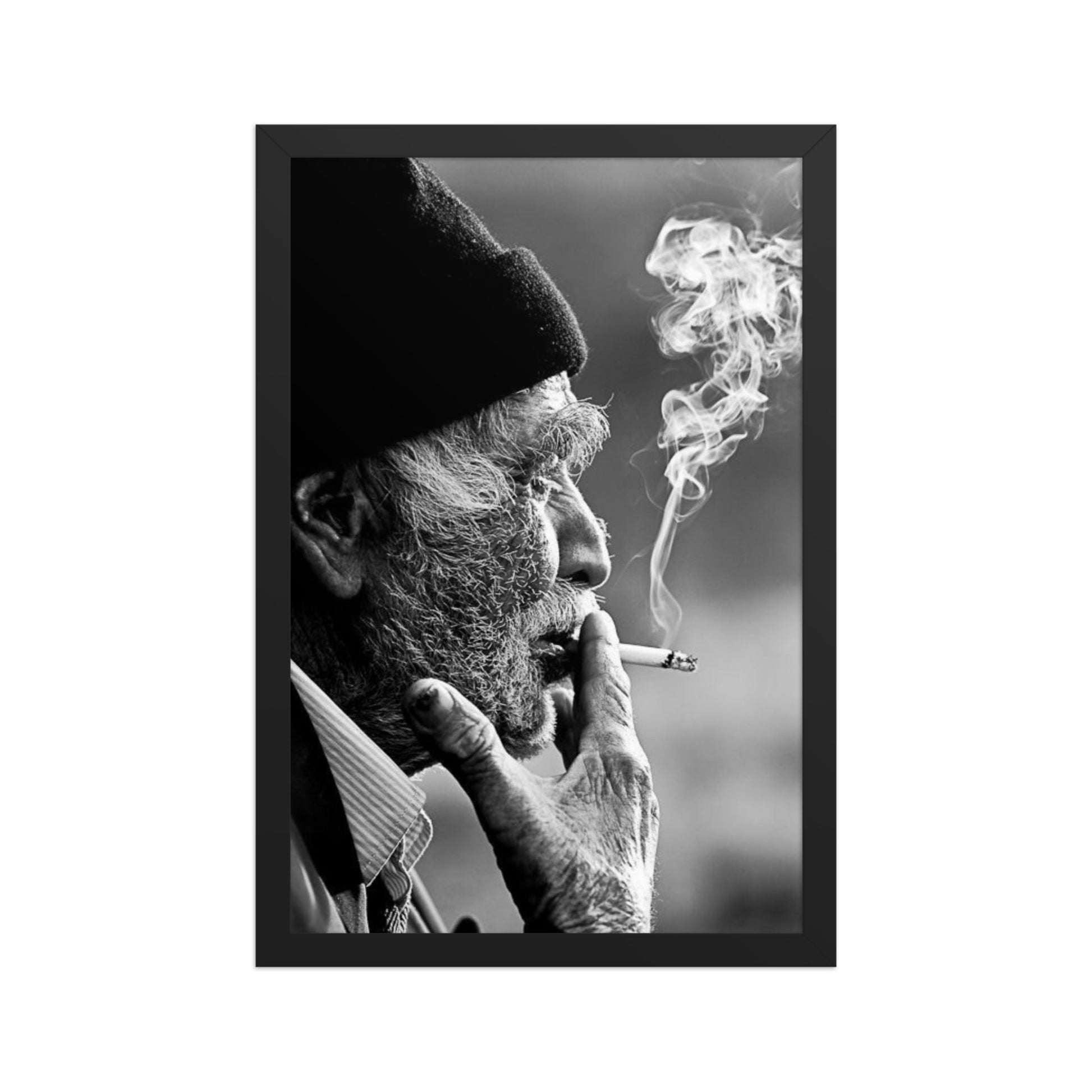 Old Kurdish Man Framed Poster | Heritage Portrait - Kurdish Wall Art Poster | MarsoniPrint