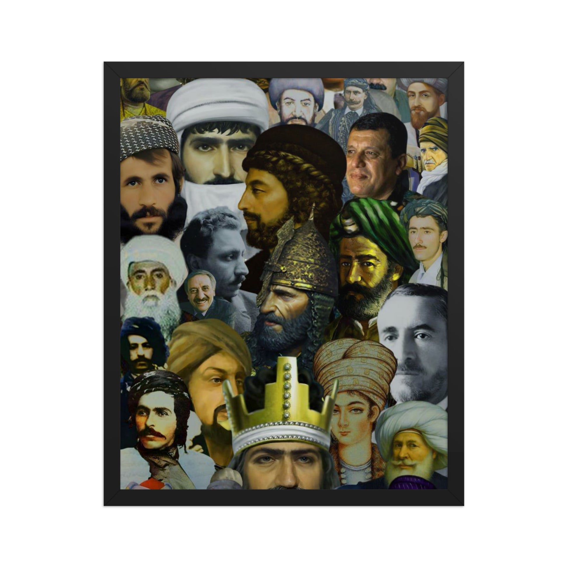 The Kurds Leaders Poster | Framed Kurdish Wall Art - Kurdish Wall Art Poster | MarsoniPrint