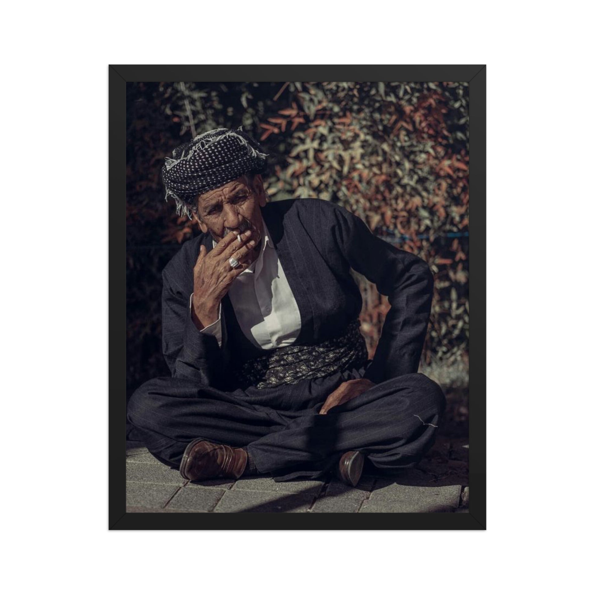 Kurdish Man Framed Poster | Cultural Portrait Art - Kurdish Wall Art Poster | MarsoniPrint