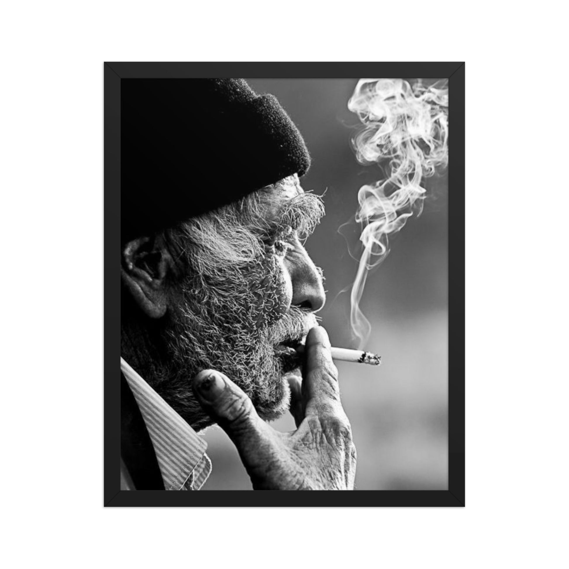 Old Kurdish Man Framed Poster | Heritage Portrait - Kurdish Wall Art Poster | MarsoniPrint
