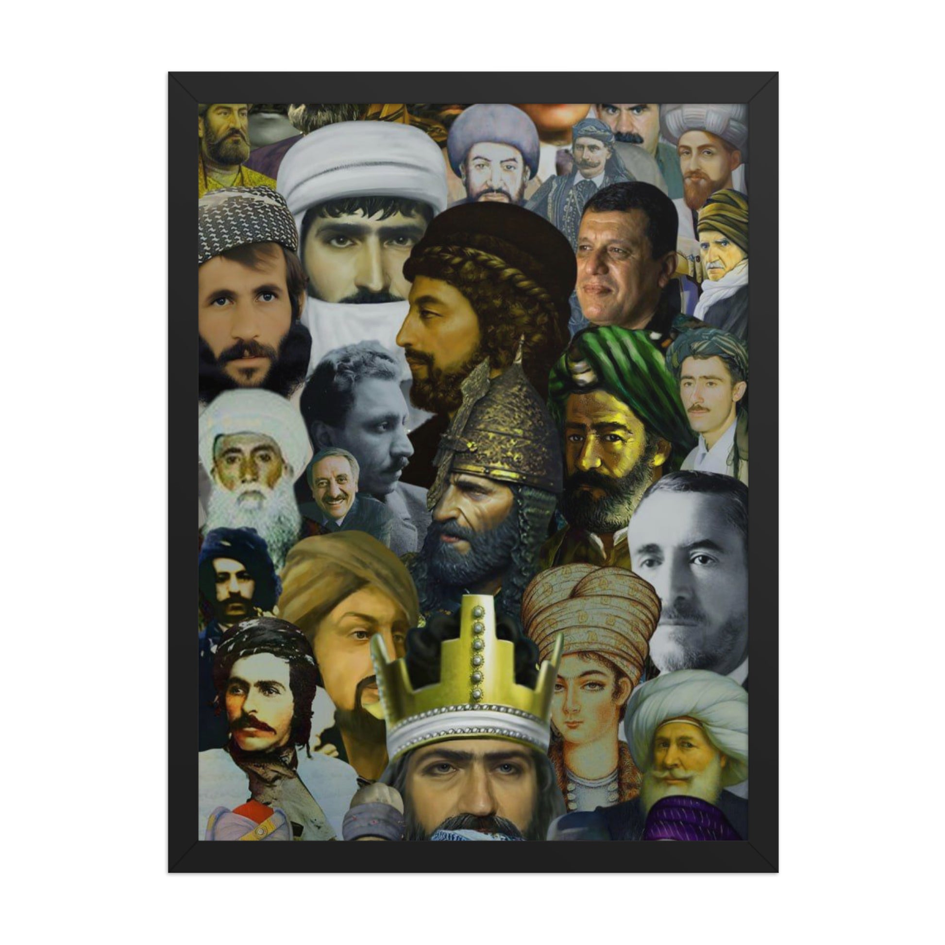 The Kurds Leaders Poster | Framed Kurdish Wall Art - Kurdish Wall Art Poster | MarsoniPrint