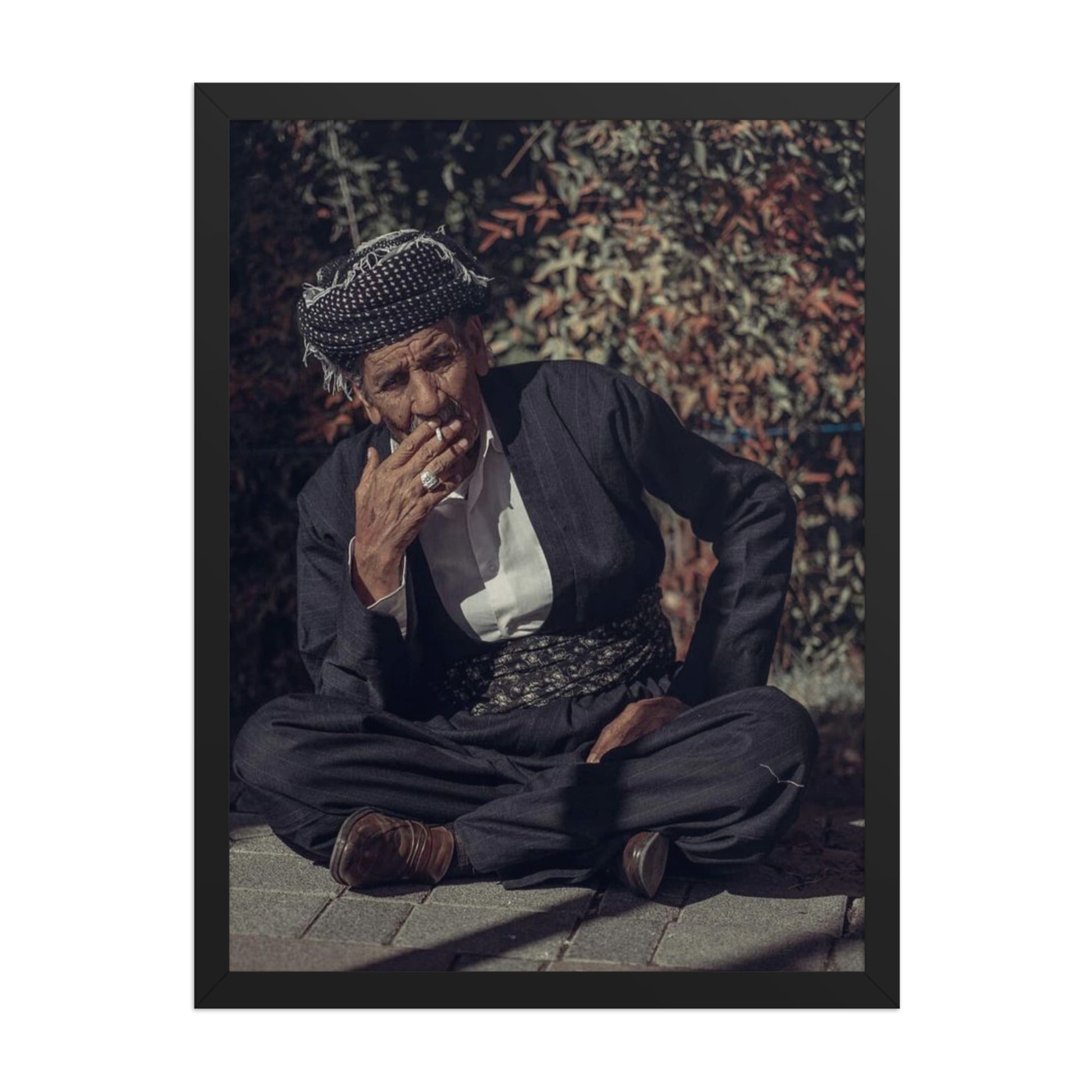 Kurdish Man Framed Poster | Cultural Portrait Art - Kurdish Wall Art Poster | MarsoniPrint