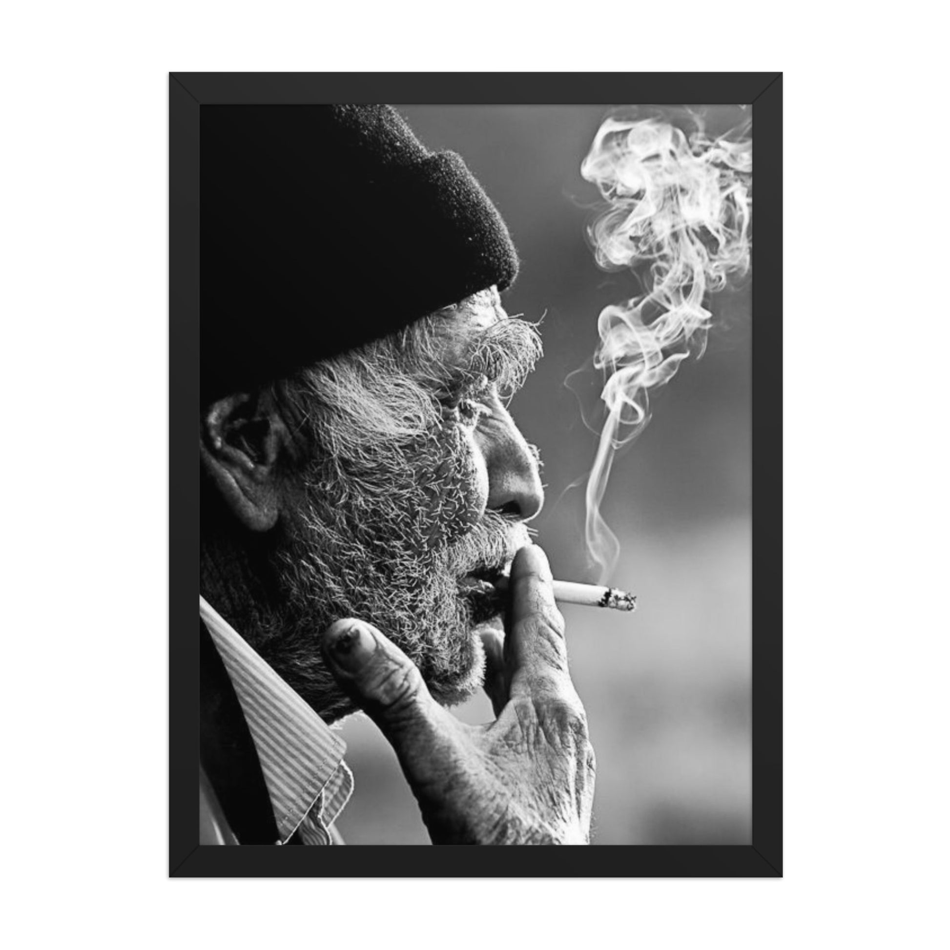 Old Kurdish Man Framed Poster | Heritage Portrait - Kurdish Wall Art Poster | MarsoniPrint