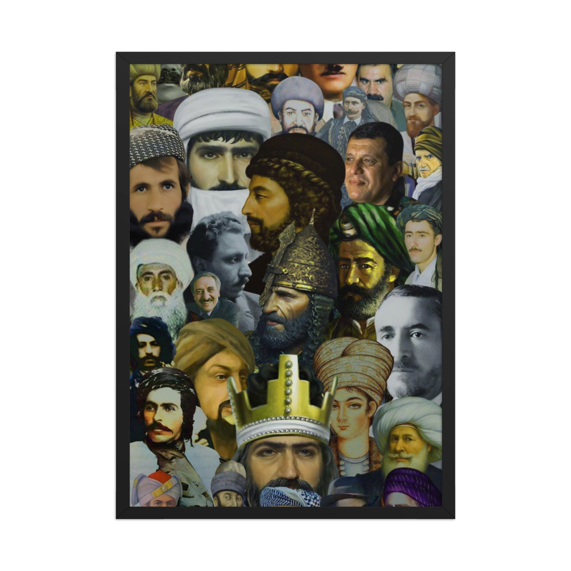 The Kurds Leaders Poster | Framed Kurdish Wall Art - Kurdish Wall Art Poster | MarsoniPrint