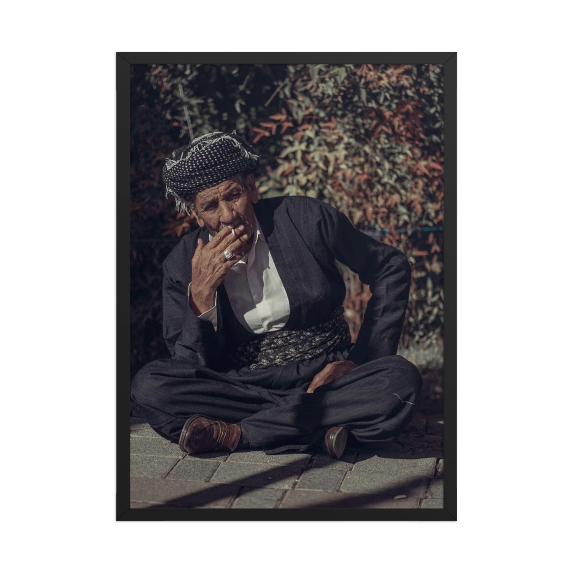 Kurdish Man Framed Poster | Cultural Portrait Art - Kurdish Wall Art Poster | MarsoniPrint