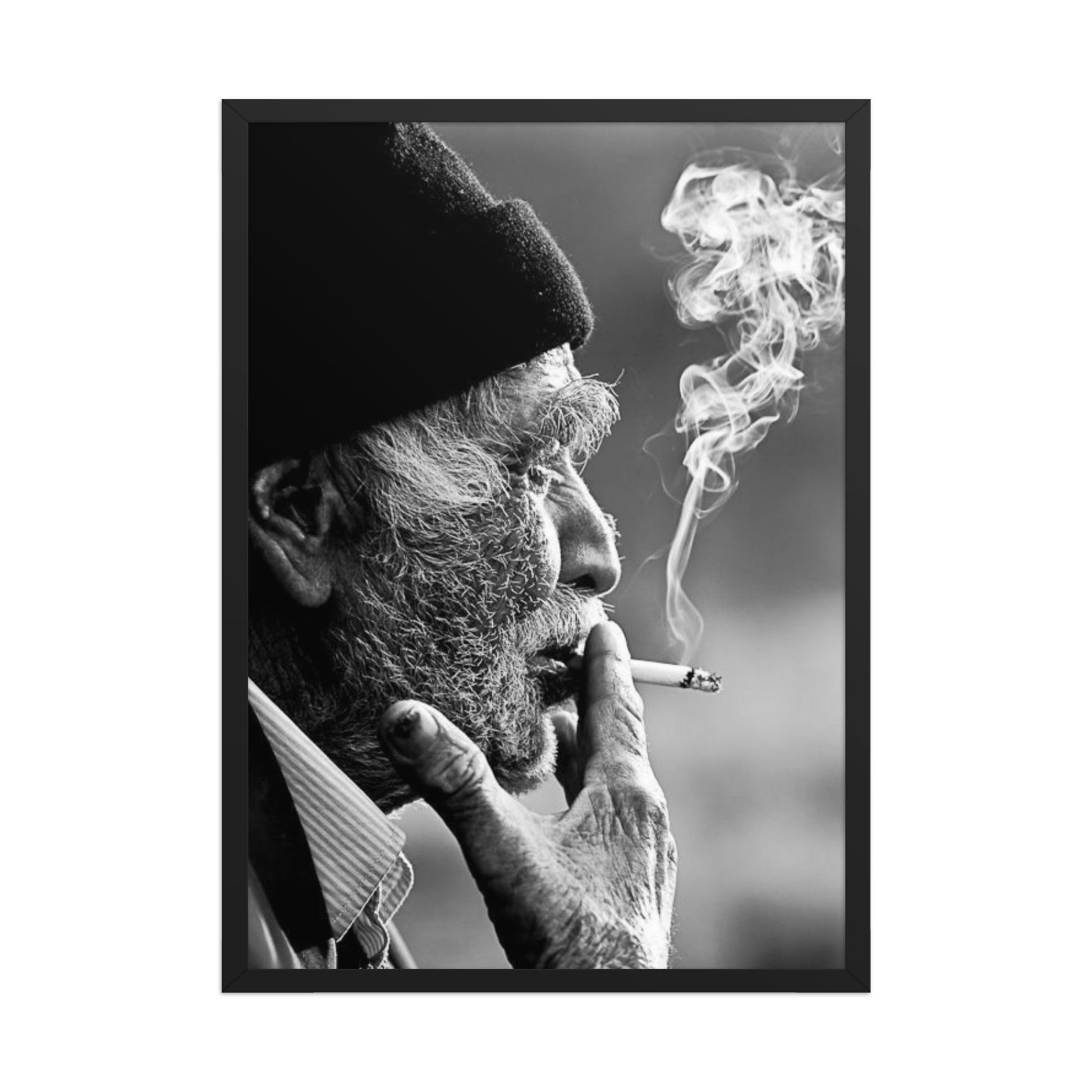 Old Kurdish Man Framed Poster | Heritage Portrait - Kurdish Wall Art Poster | MarsoniPrint