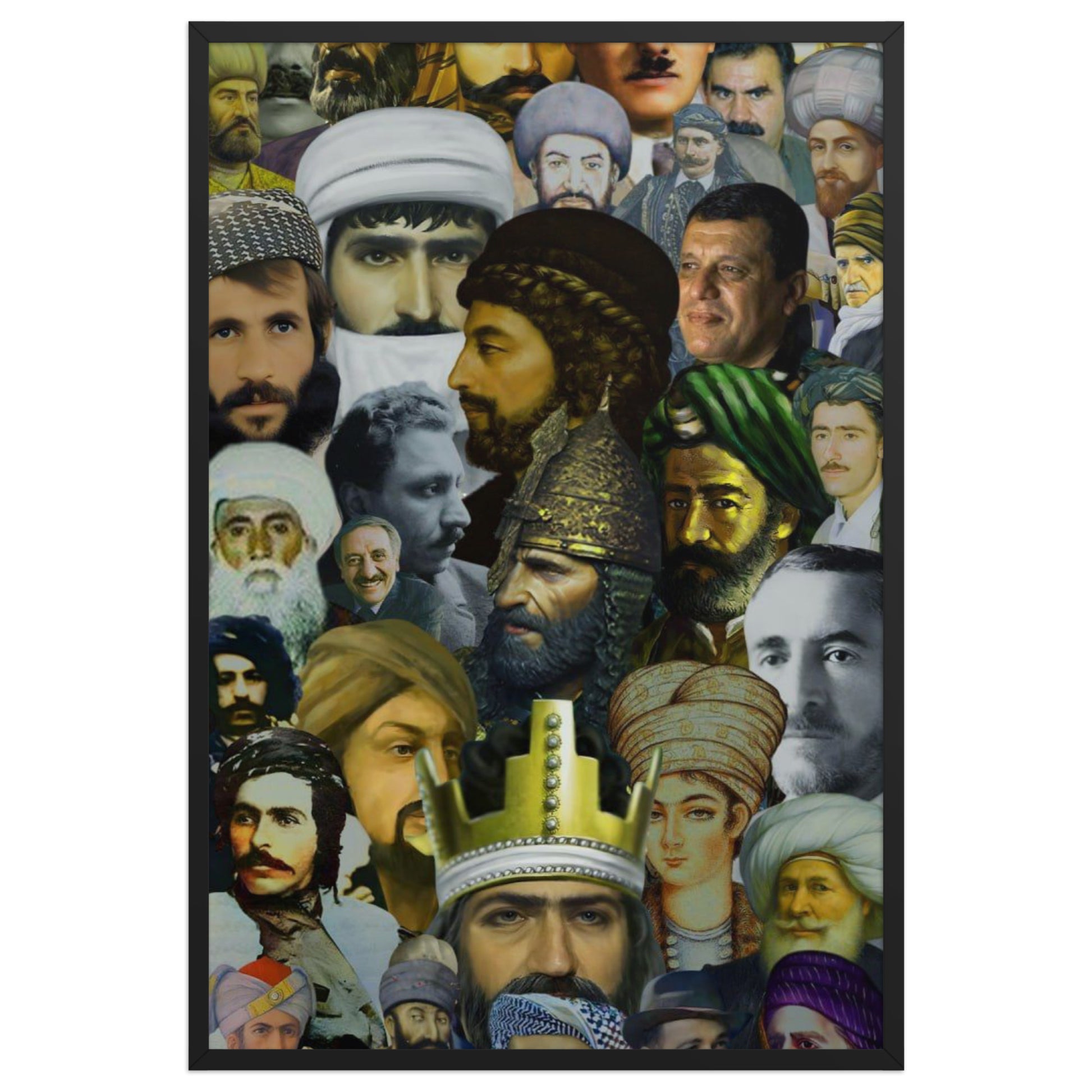 The Kurds Leaders Poster | Framed Kurdish Wall Art - Kurdish Wall Art Poster | MarsoniPrint