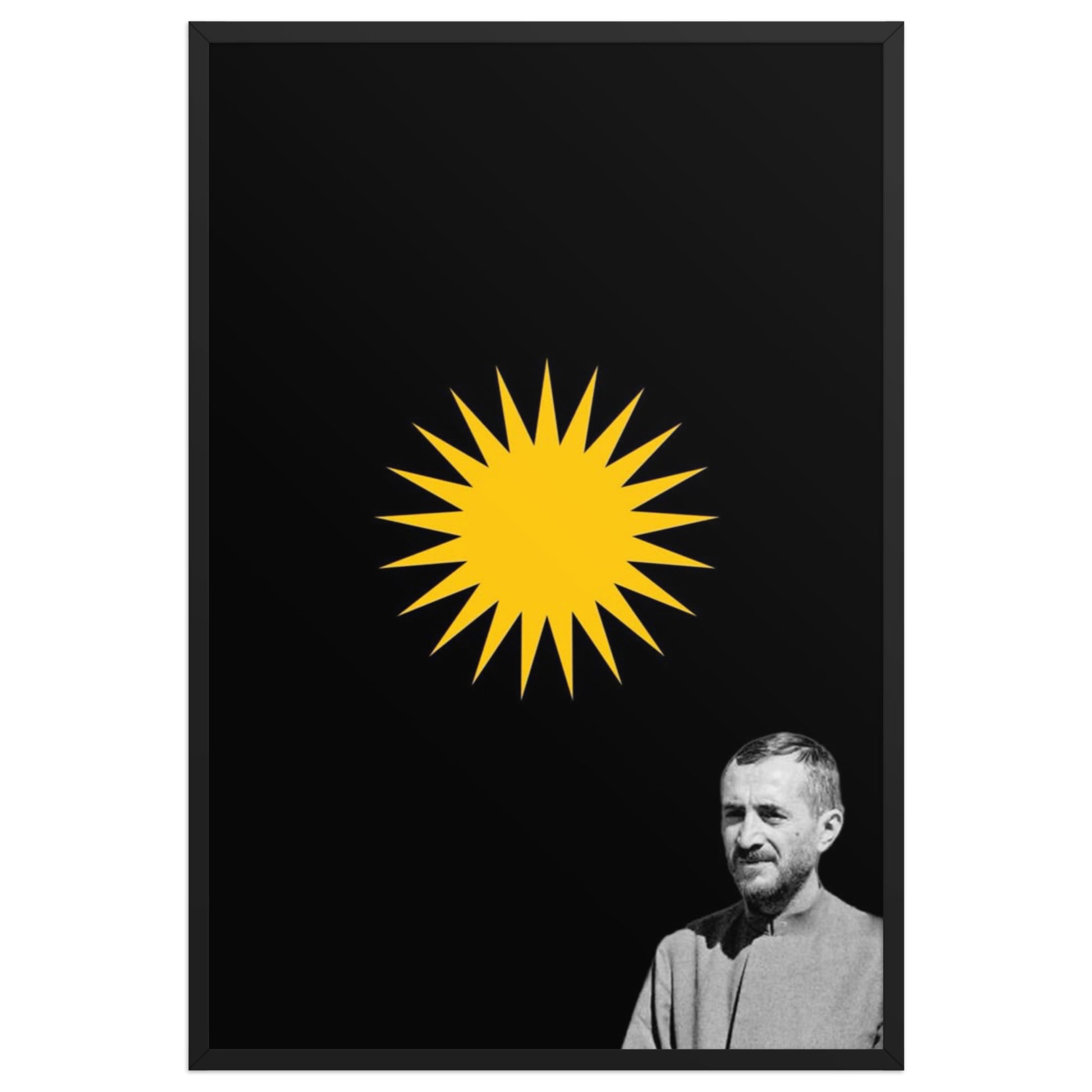 Qazi Muhammad Framed Poster | Kurdish History Art - Kurdish Wall Art Poster | MarsoniPrint