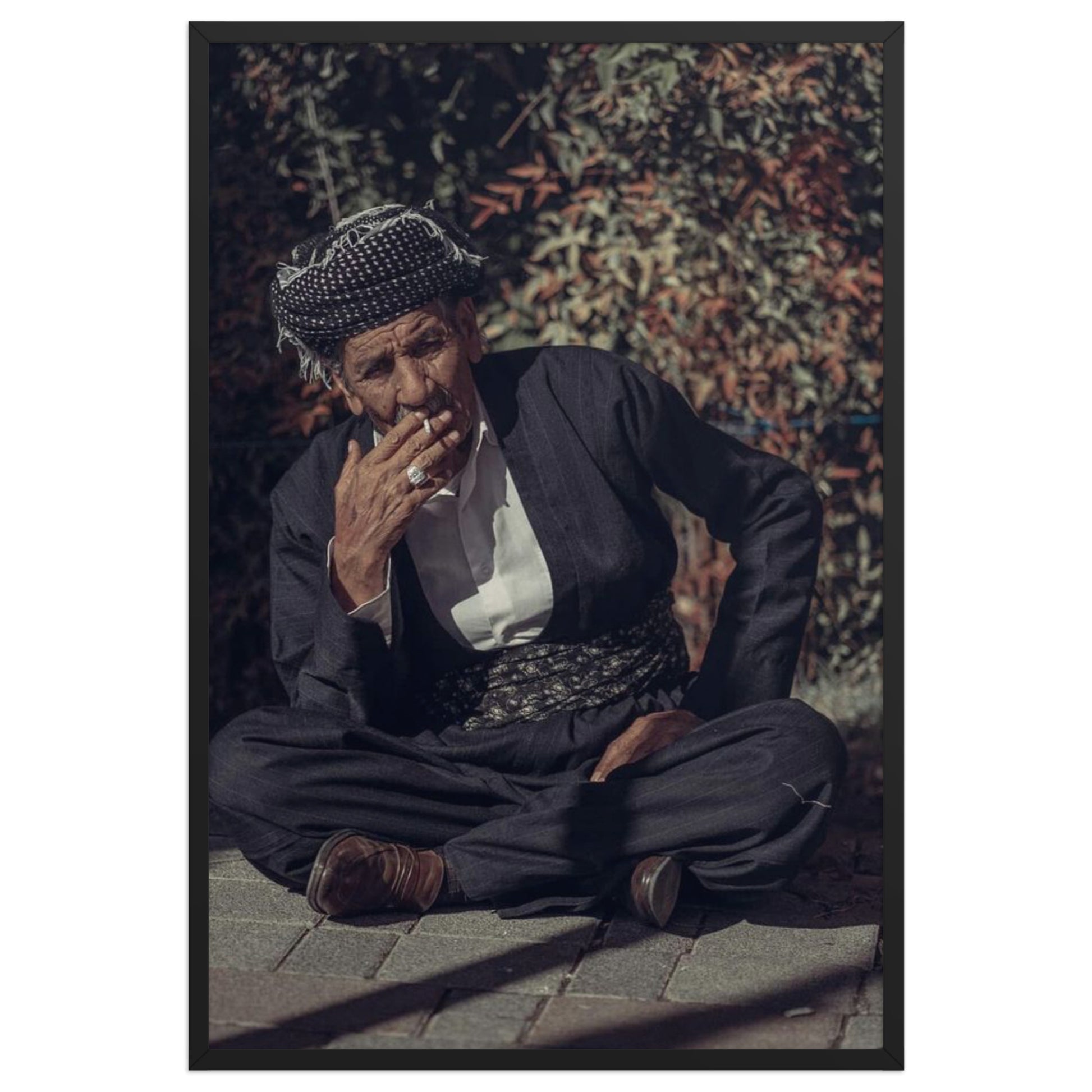Kurdish Man Framed Poster | Cultural Portrait Art - Kurdish Wall Art Poster | MarsoniPrint