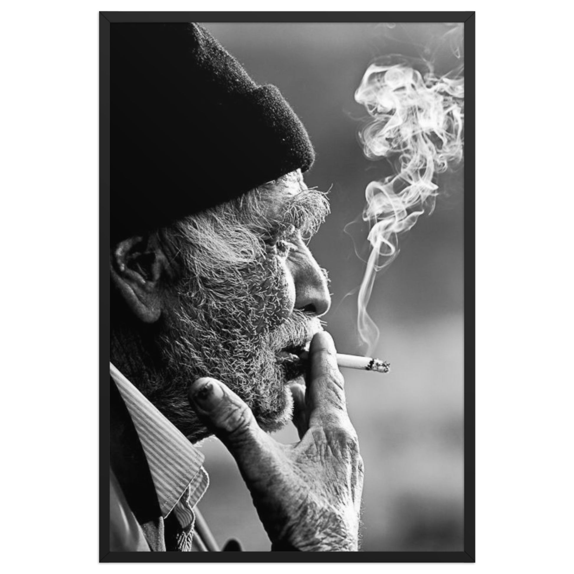 Old Kurdish Man Framed Poster | Heritage Portrait - Kurdish Wall Art Poster | MarsoniPrint