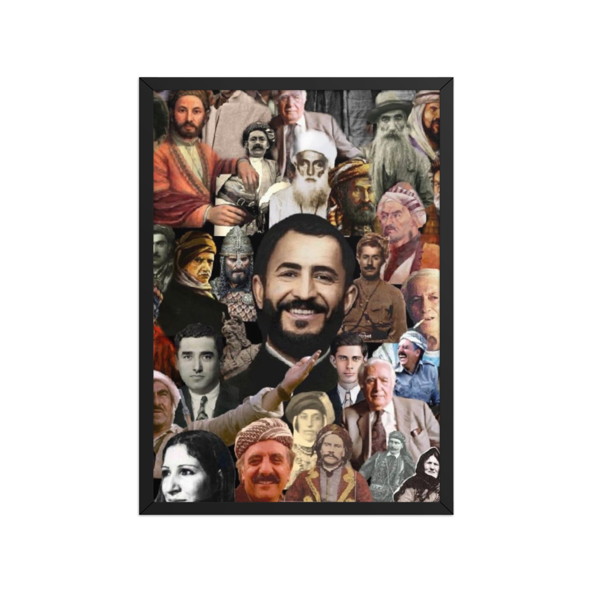 Kurdish Leaders Framed Poster | Kurdistan Flag Art - Kurdish Wall Art Poster | MarsoniPrint
