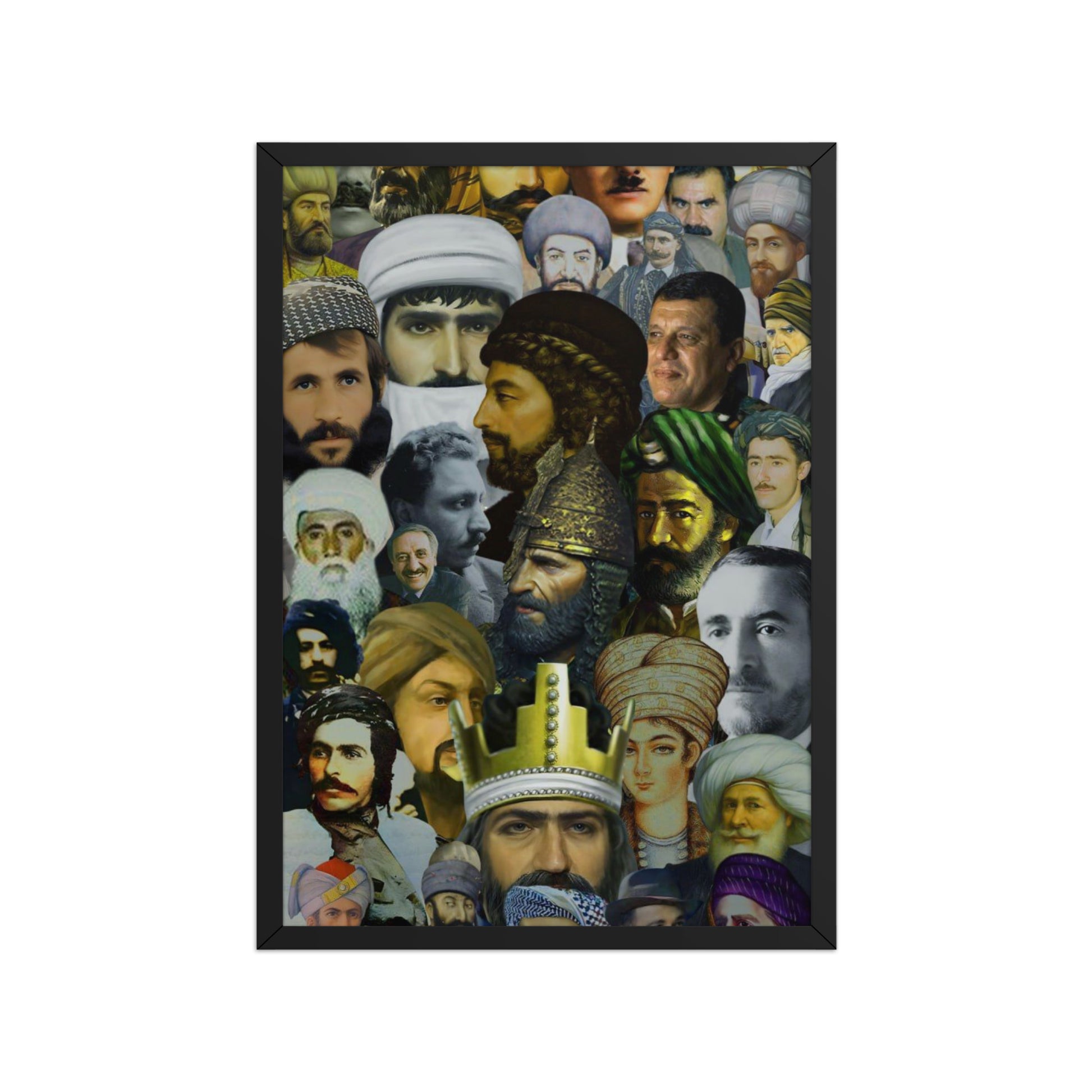 The Kurds Leaders Poster | Framed Kurdish Wall Art - Kurdish Wall Art Poster | MarsoniPrint