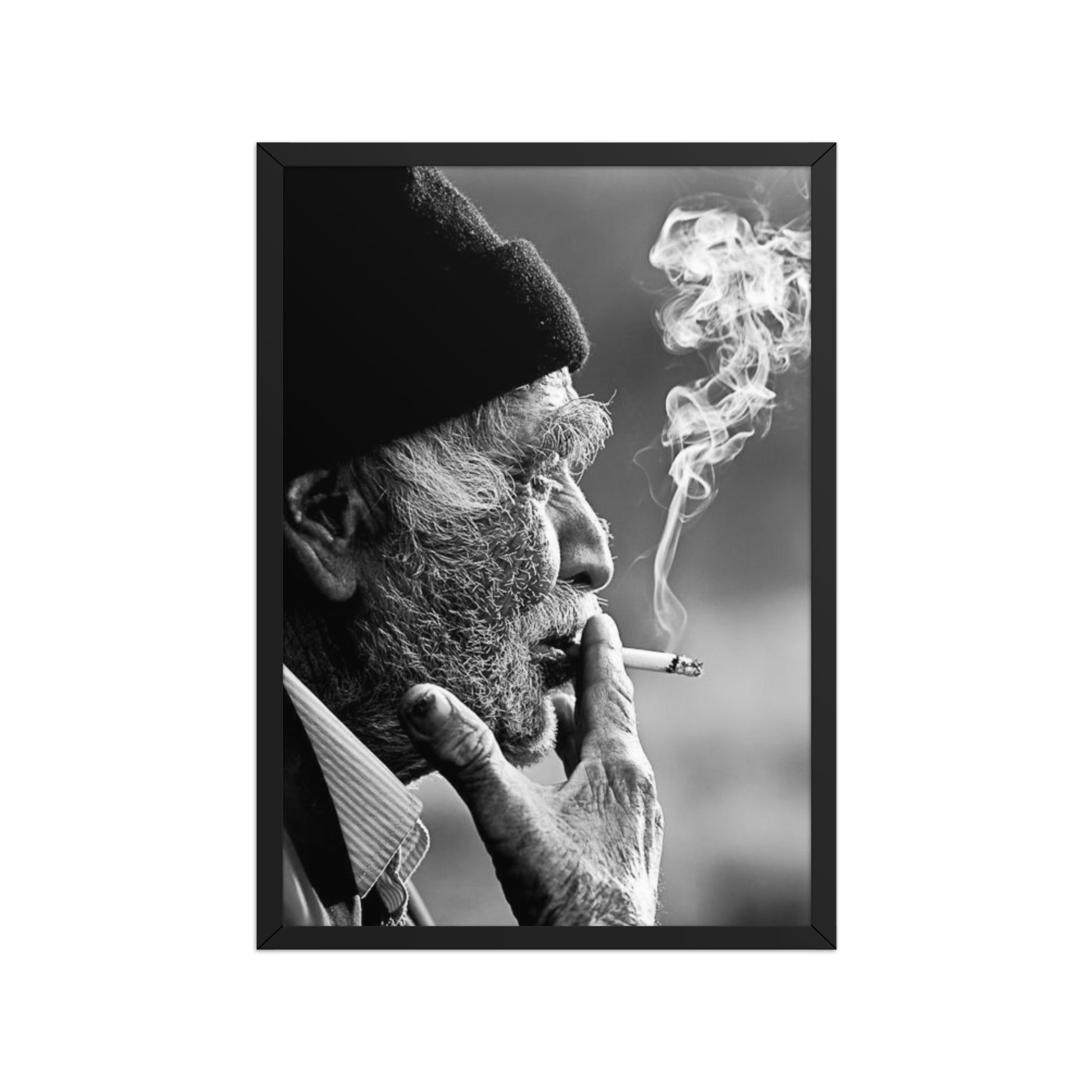Old Kurdish Man Framed Poster | Heritage Portrait - Kurdish Wall Art Poster | MarsoniPrint