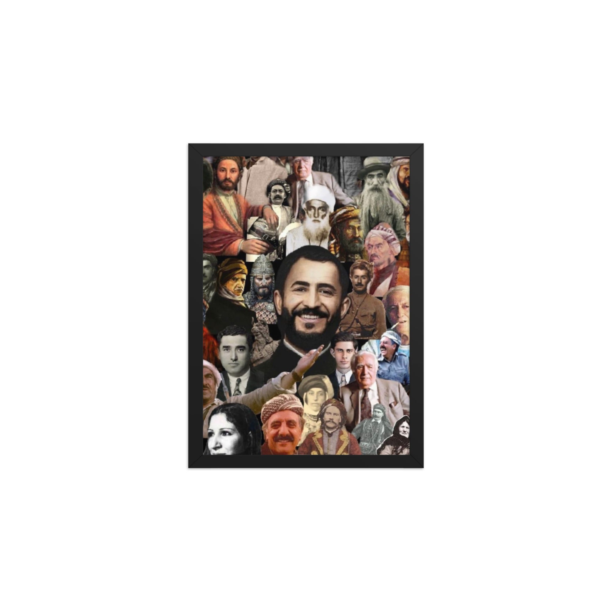 Kurdish Leaders Framed Poster | Kurdistan Flag Art - Kurdish Wall Art Poster | MarsoniPrint