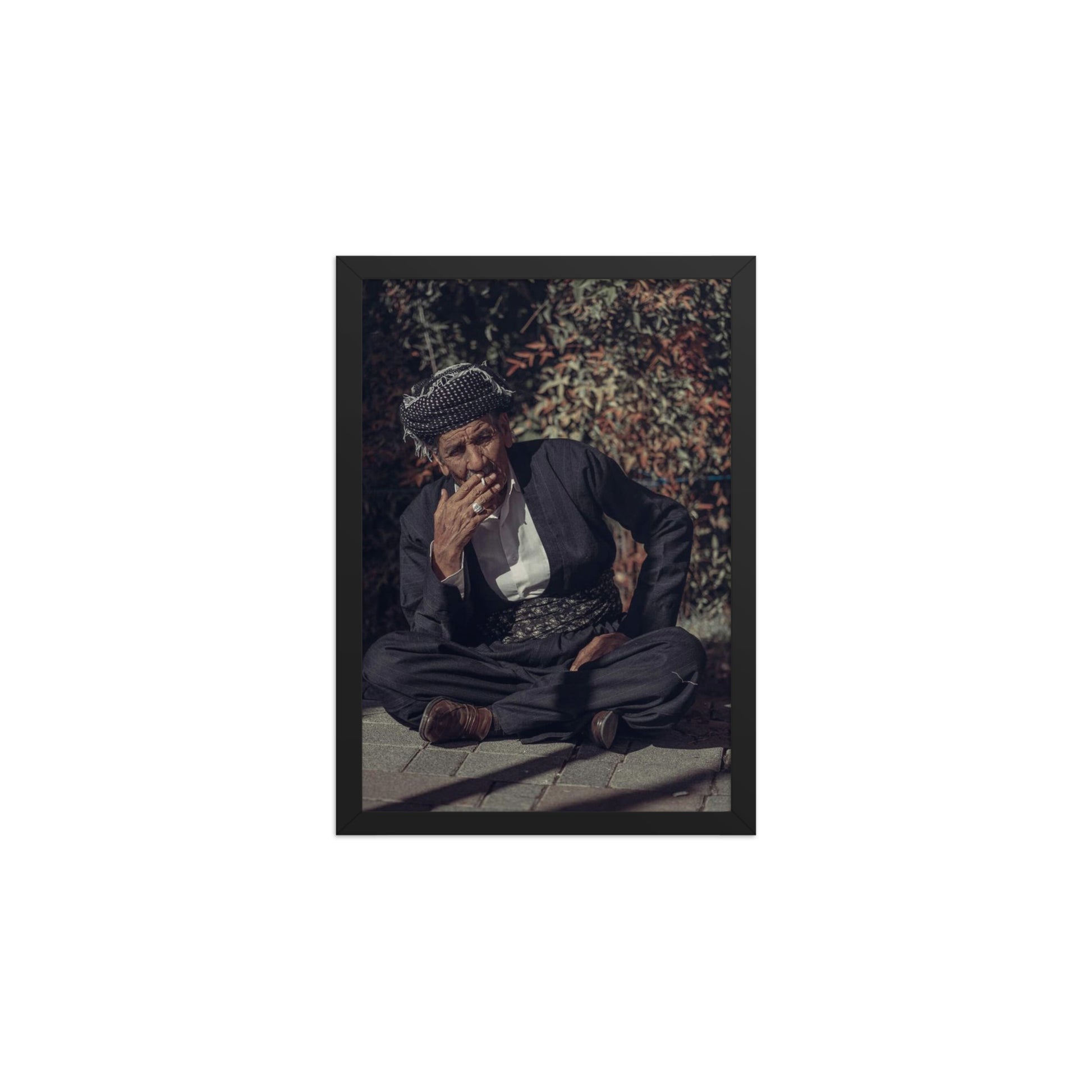 Kurdish Man Framed Poster | Cultural Portrait Art - Kurdish Wall Art Poster | MarsoniPrint