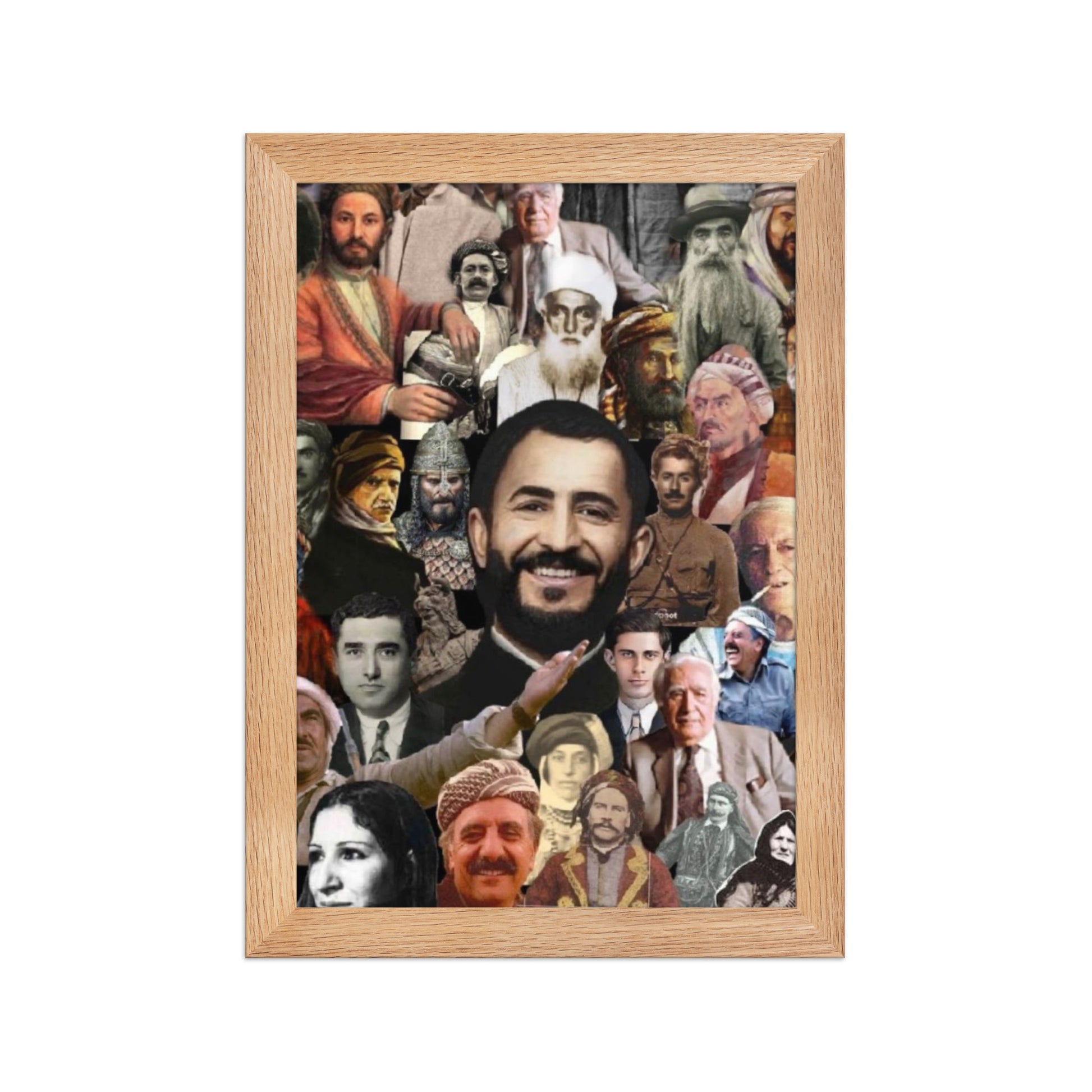 Kurdish Leaders Framed Poster | Kurdistan Flag Art - Kurdish Wall Art Poster | MarsoniPrint