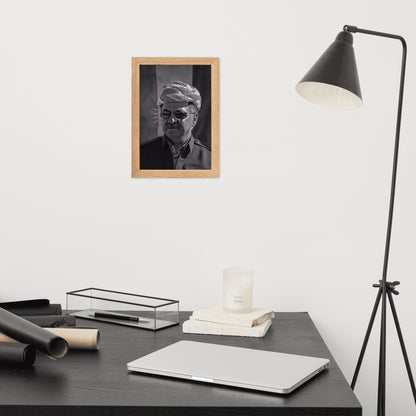 Barzani Portrait Framed Poster | Kurdish Leader Wall Art - Kurdish Wall Art Poster | MarsoniPrint