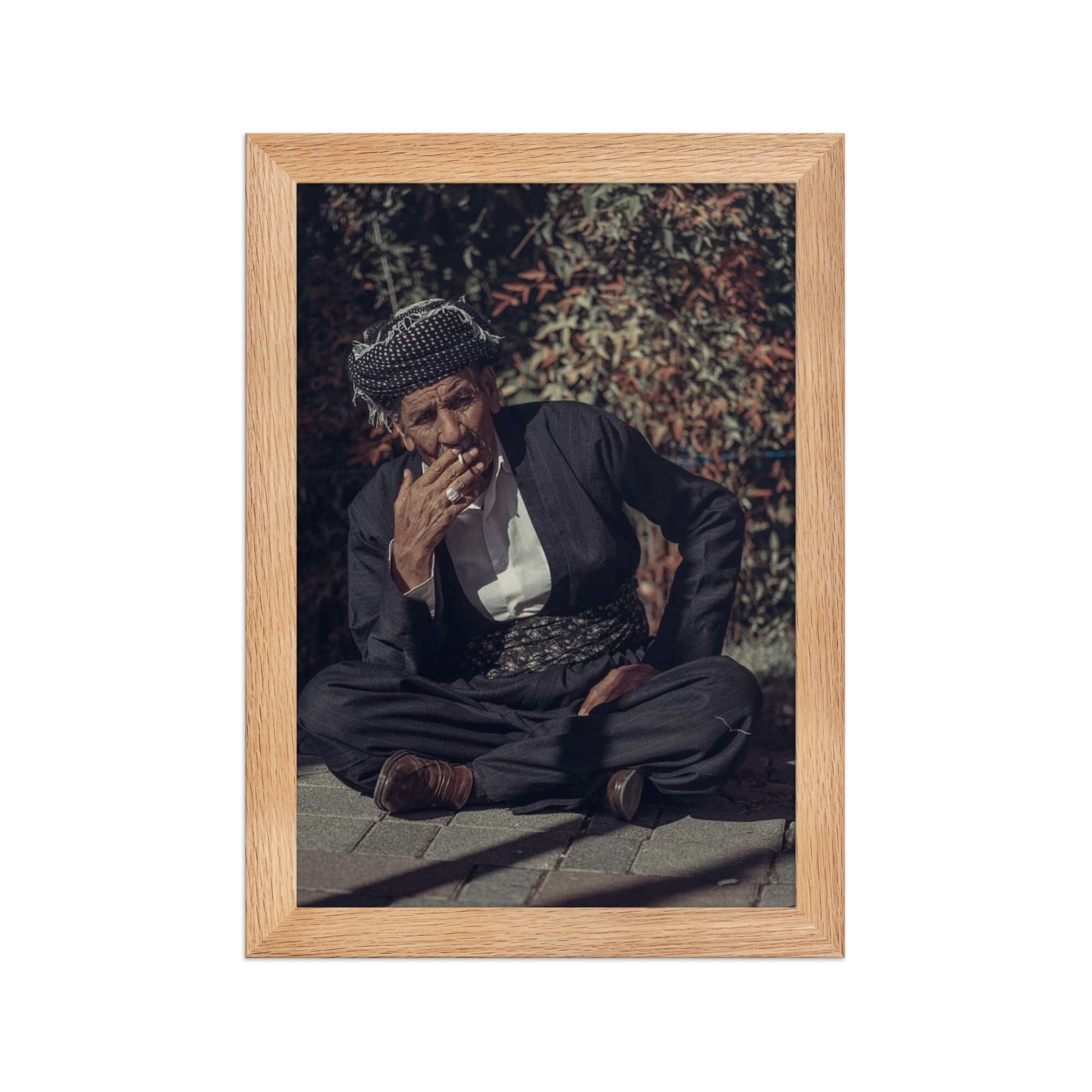 Kurdish Man Framed Poster | Cultural Portrait Art - Kurdish Wall Art Poster | MarsoniPrint
