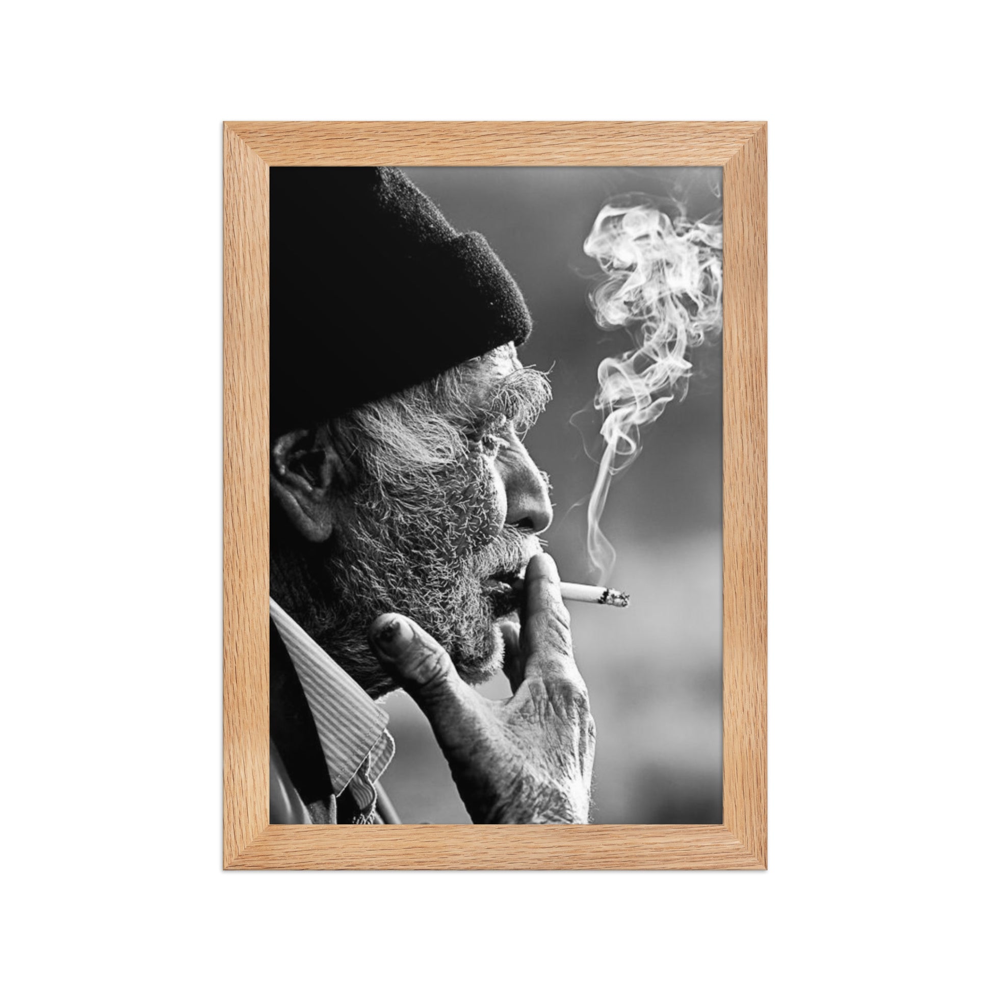 Old Kurdish Man Framed Poster | Heritage Portrait - Kurdish Wall Art Poster | MarsoniPrint