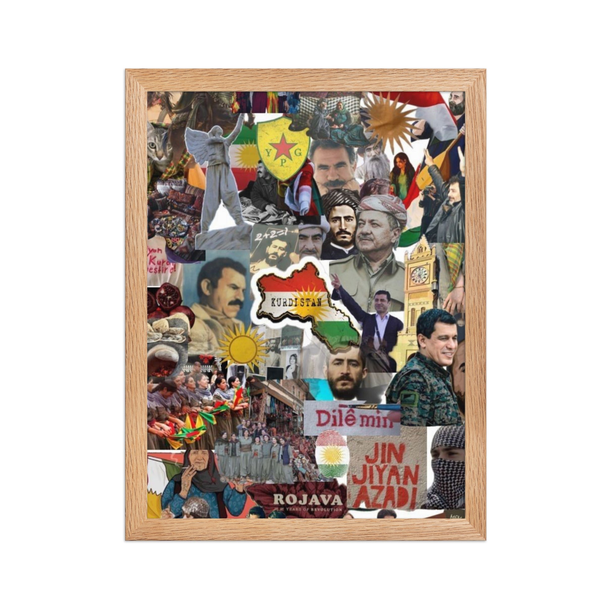 Kurdistan Yek Perca Framed Poster | Matte Print - Kurdish Wall Art Poster | MarsoniPrint