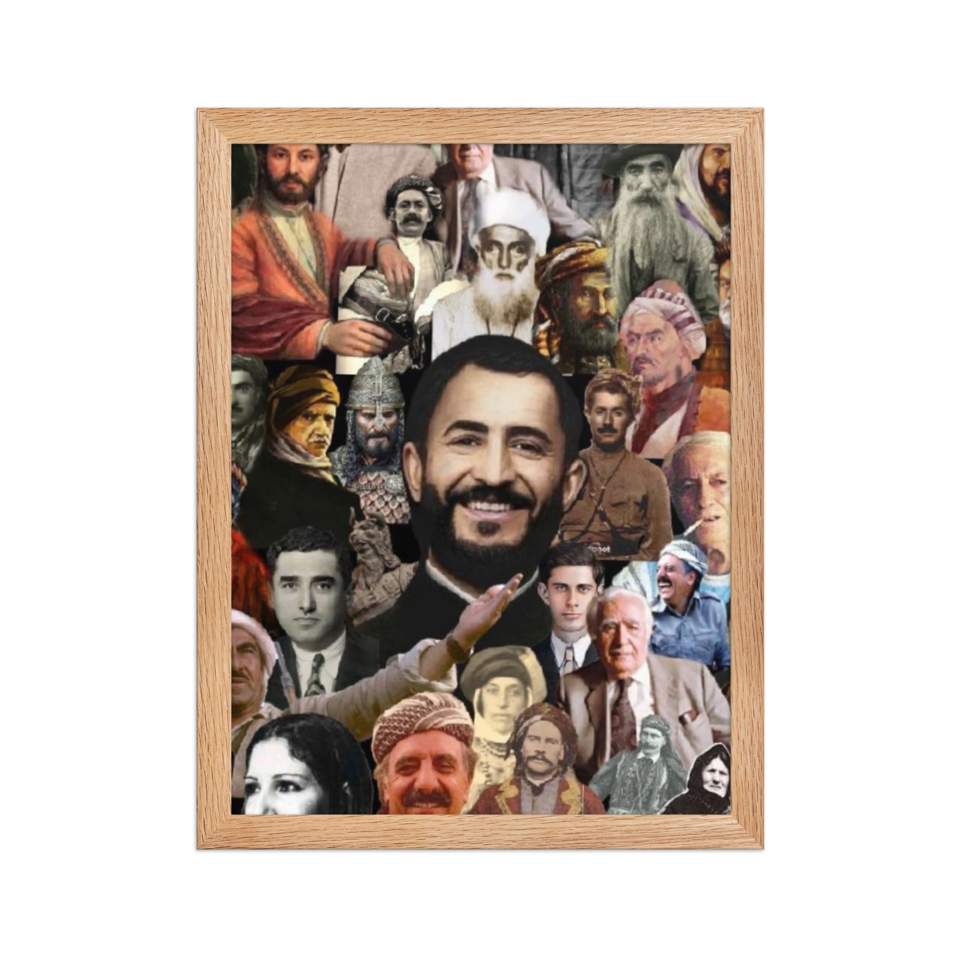 Kurdish Leaders Framed Poster | Kurdistan Flag Art - Kurdish Wall Art Poster | MarsoniPrint