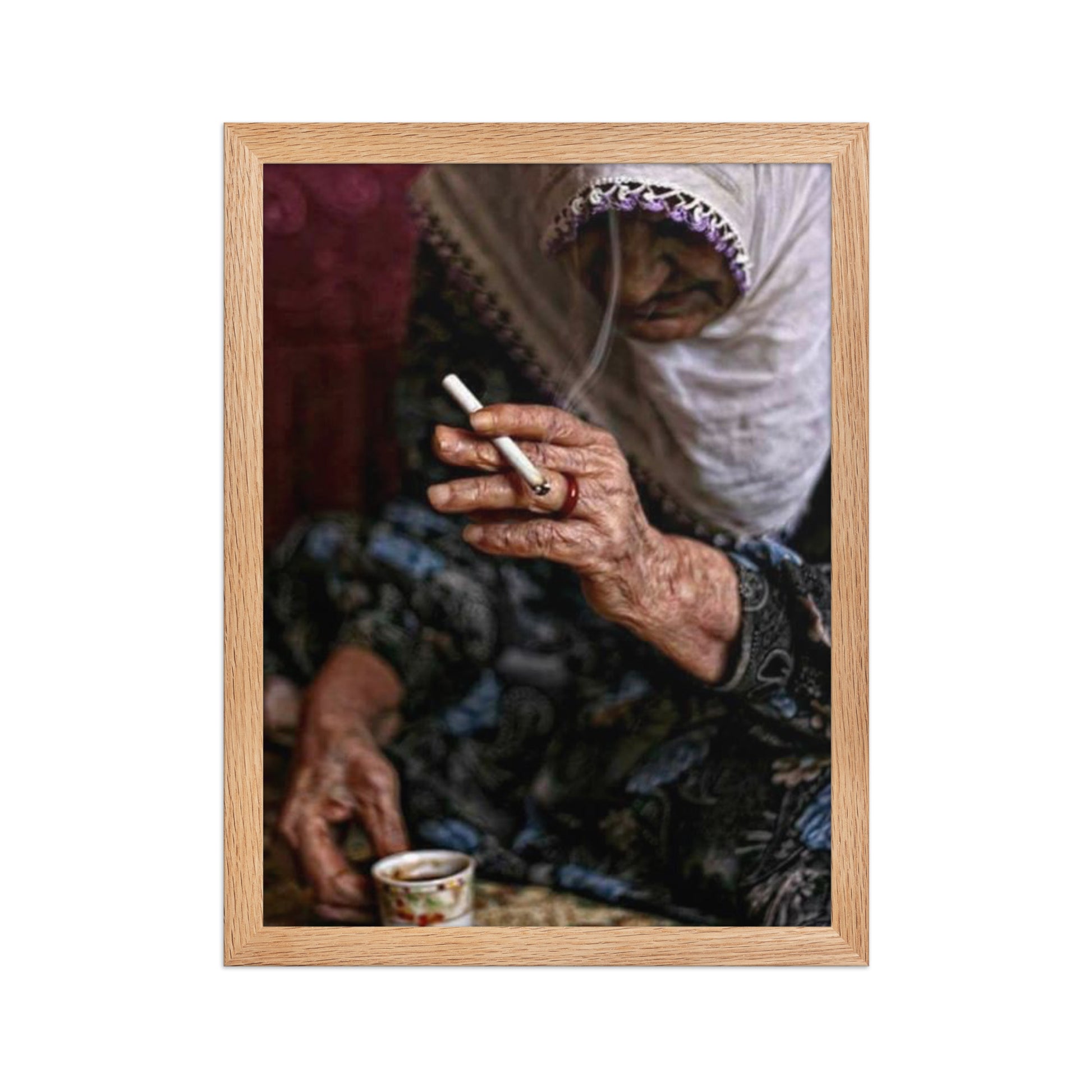 Elder Kurdish Woman Poster | Framed Heritage Art - Kurdish Wall Art Poster | MarsoniPrint