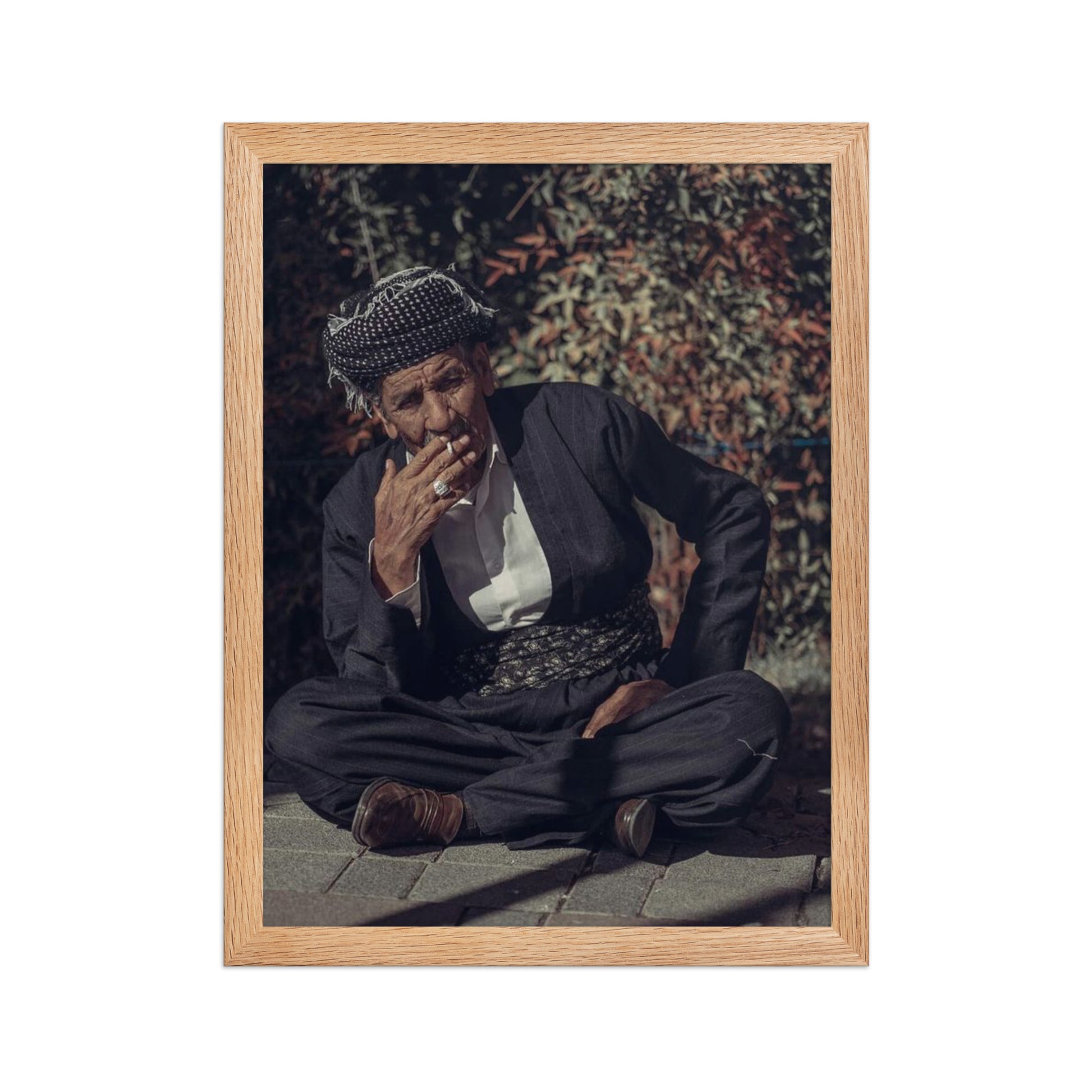 Kurdish Man Framed Poster | Cultural Portrait Art - Kurdish Wall Art Poster | MarsoniPrint