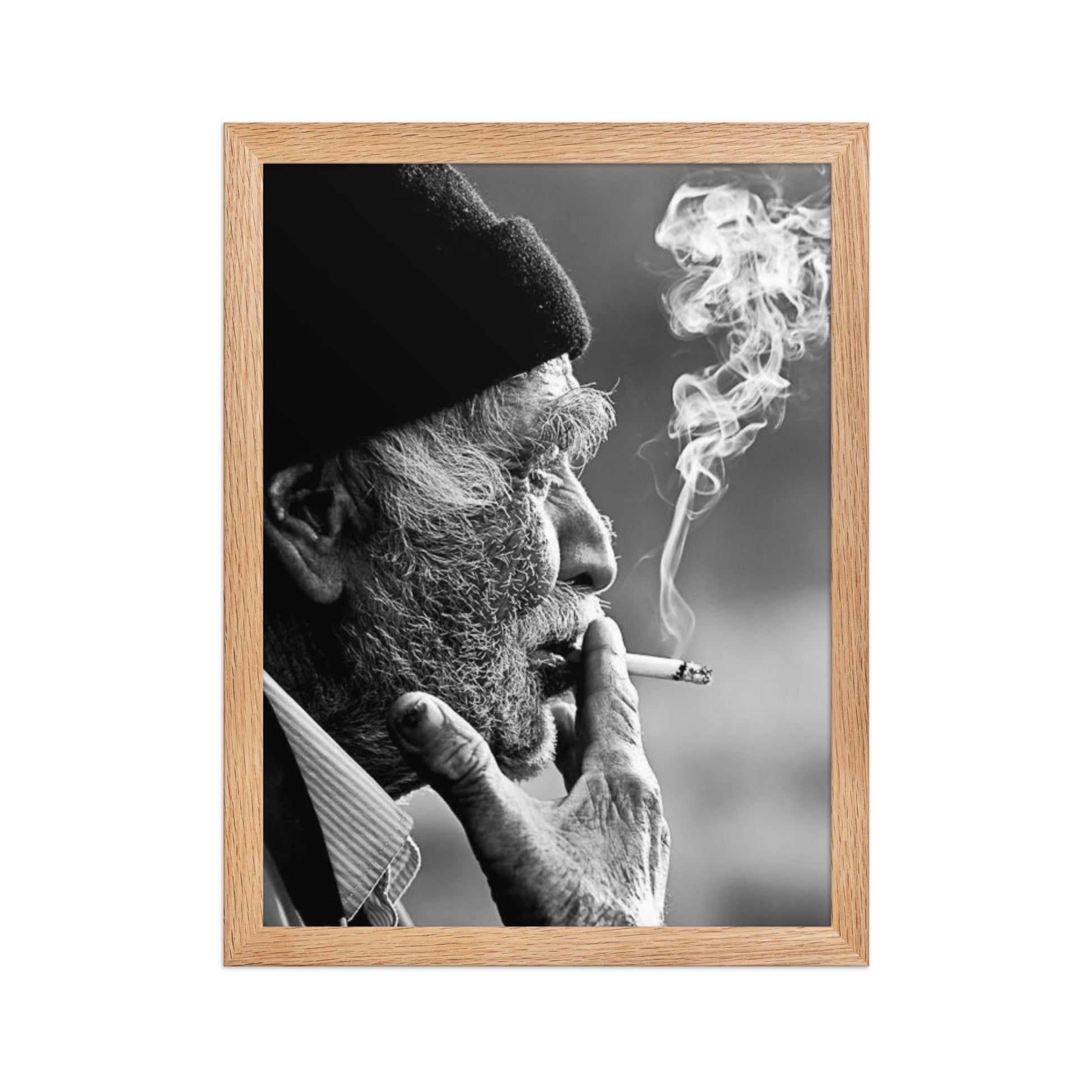 Old Kurdish Man Framed Poster | Heritage Portrait - Kurdish Wall Art Poster | MarsoniPrint