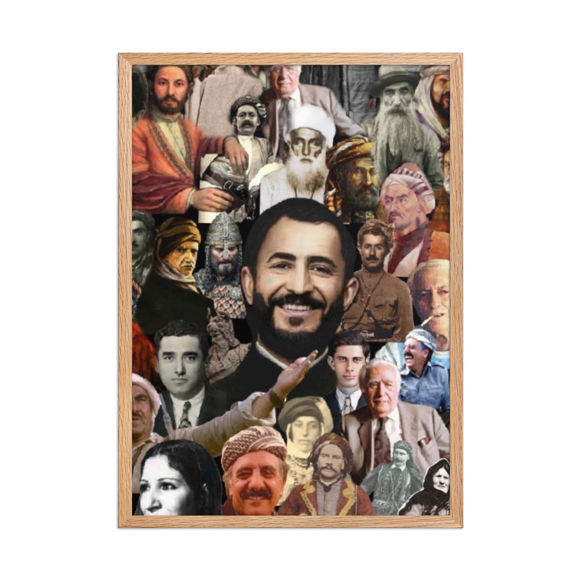 Kurdish Leaders Framed Poster | Kurdistan Flag Art - Kurdish Wall Art Poster | MarsoniPrint