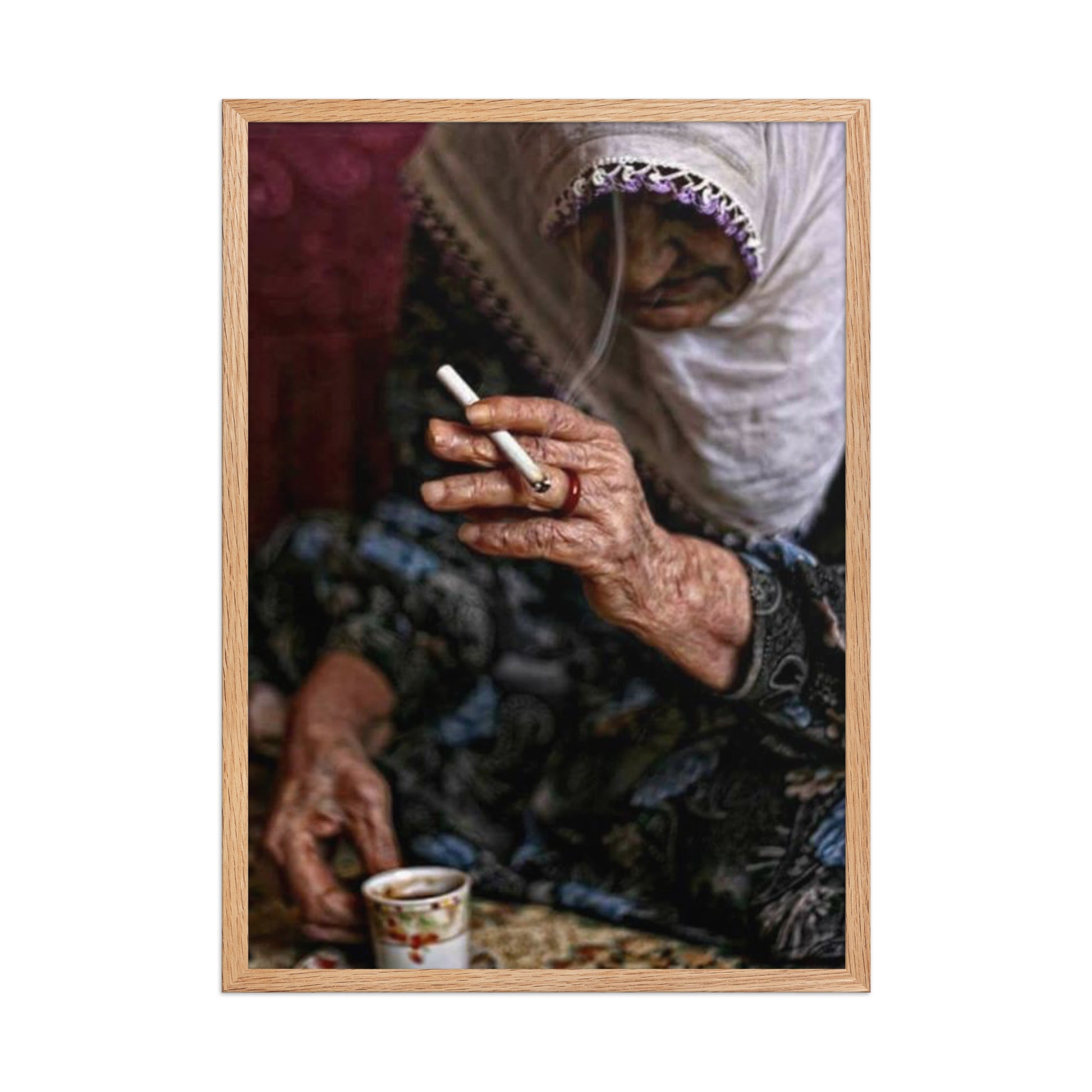 Elder Kurdish Woman Poster | Framed Heritage Art - Kurdish Wall Art Poster | MarsoniPrint