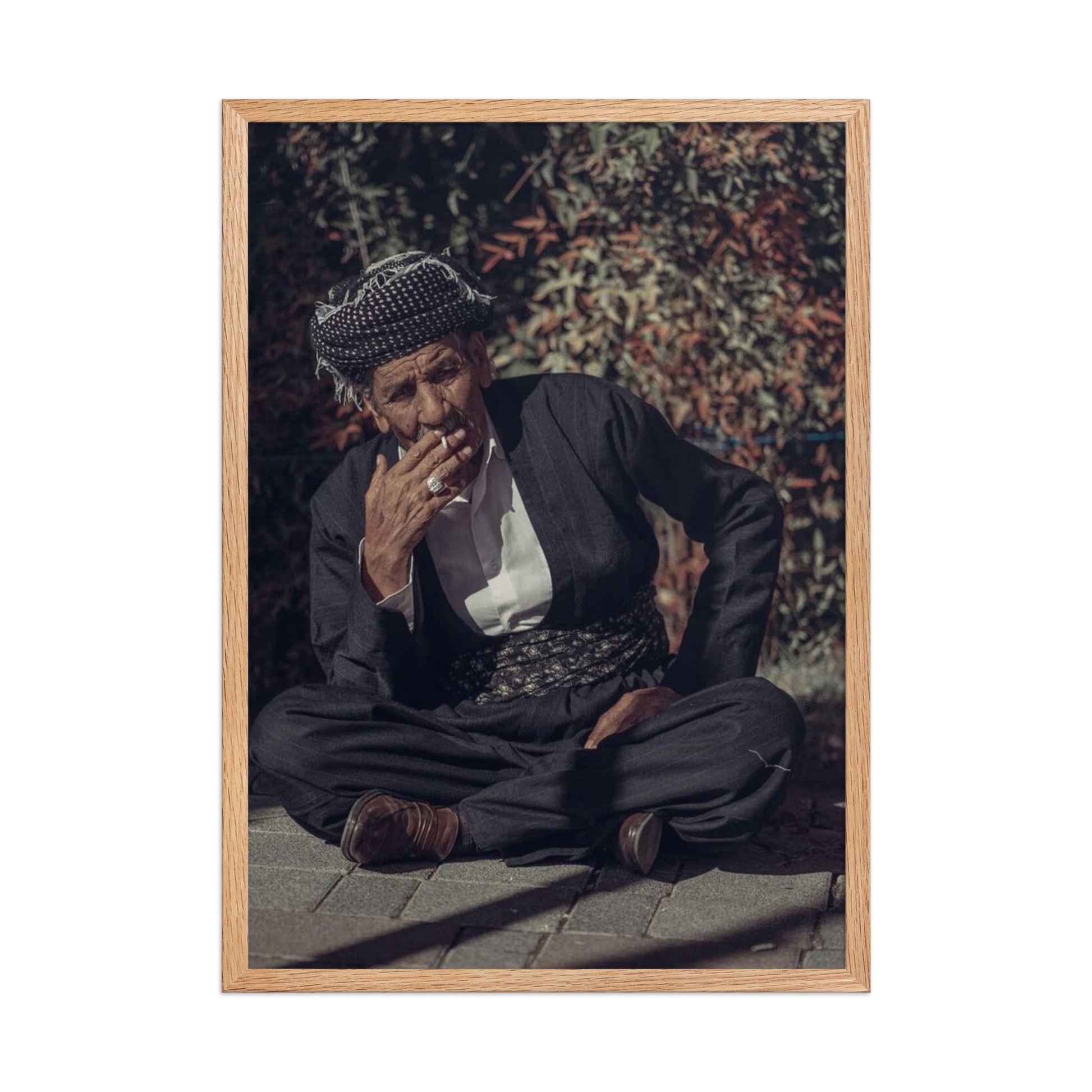 Kurdish Man Framed Poster | Cultural Portrait Art - Kurdish Wall Art Poster | MarsoniPrint