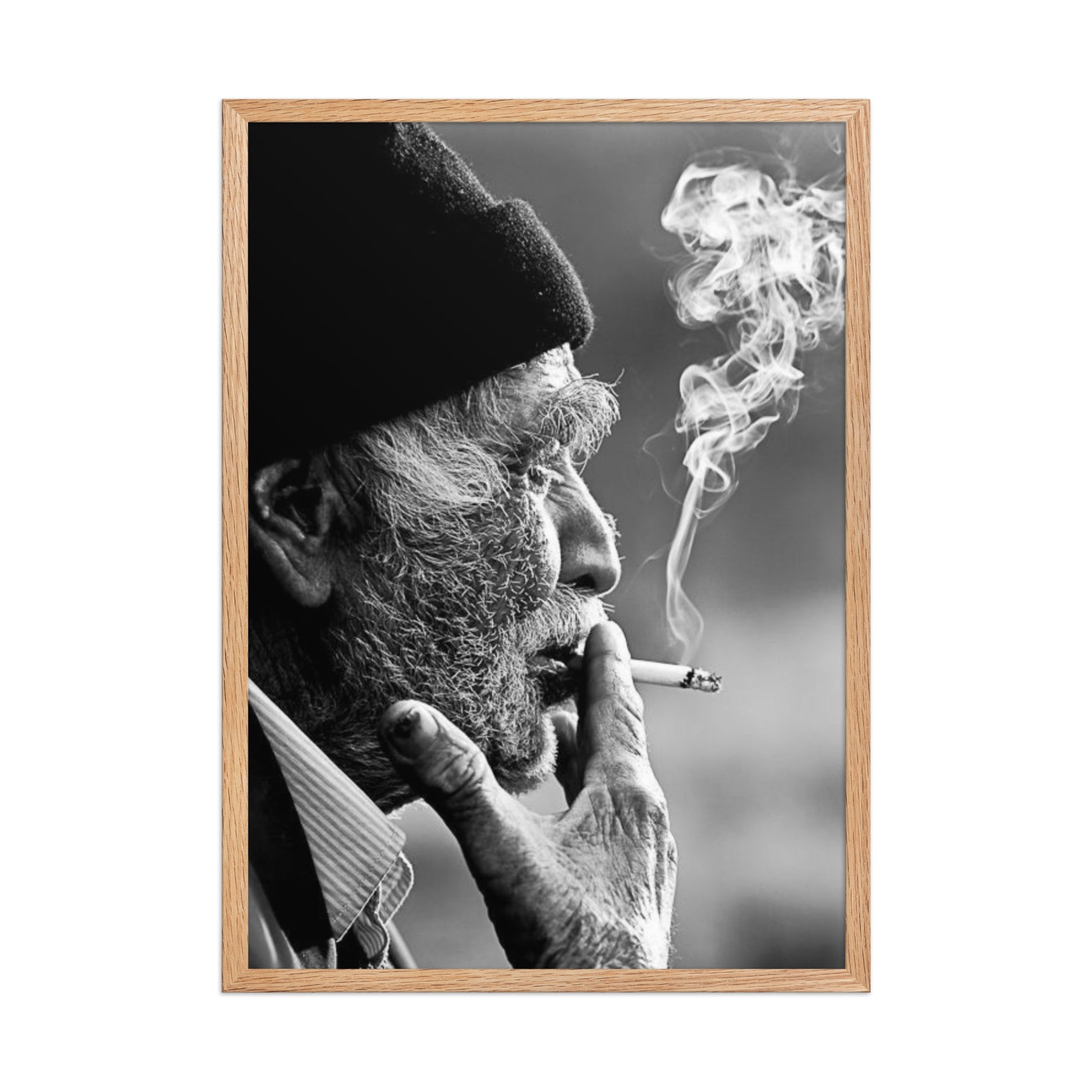 Old Kurdish Man Framed Poster | Heritage Portrait - Kurdish Wall Art Poster | MarsoniPrint