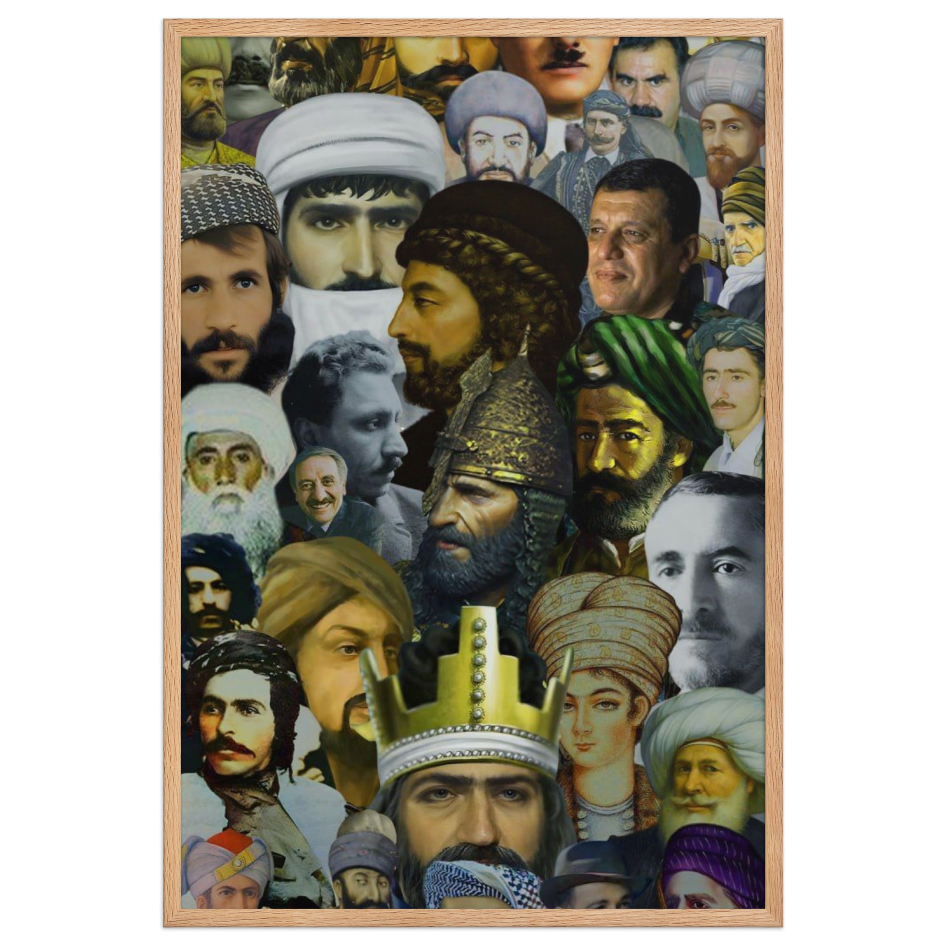 The Kurds Leaders Poster | Framed Kurdish Wall Art - Kurdish Wall Art Poster | MarsoniPrint