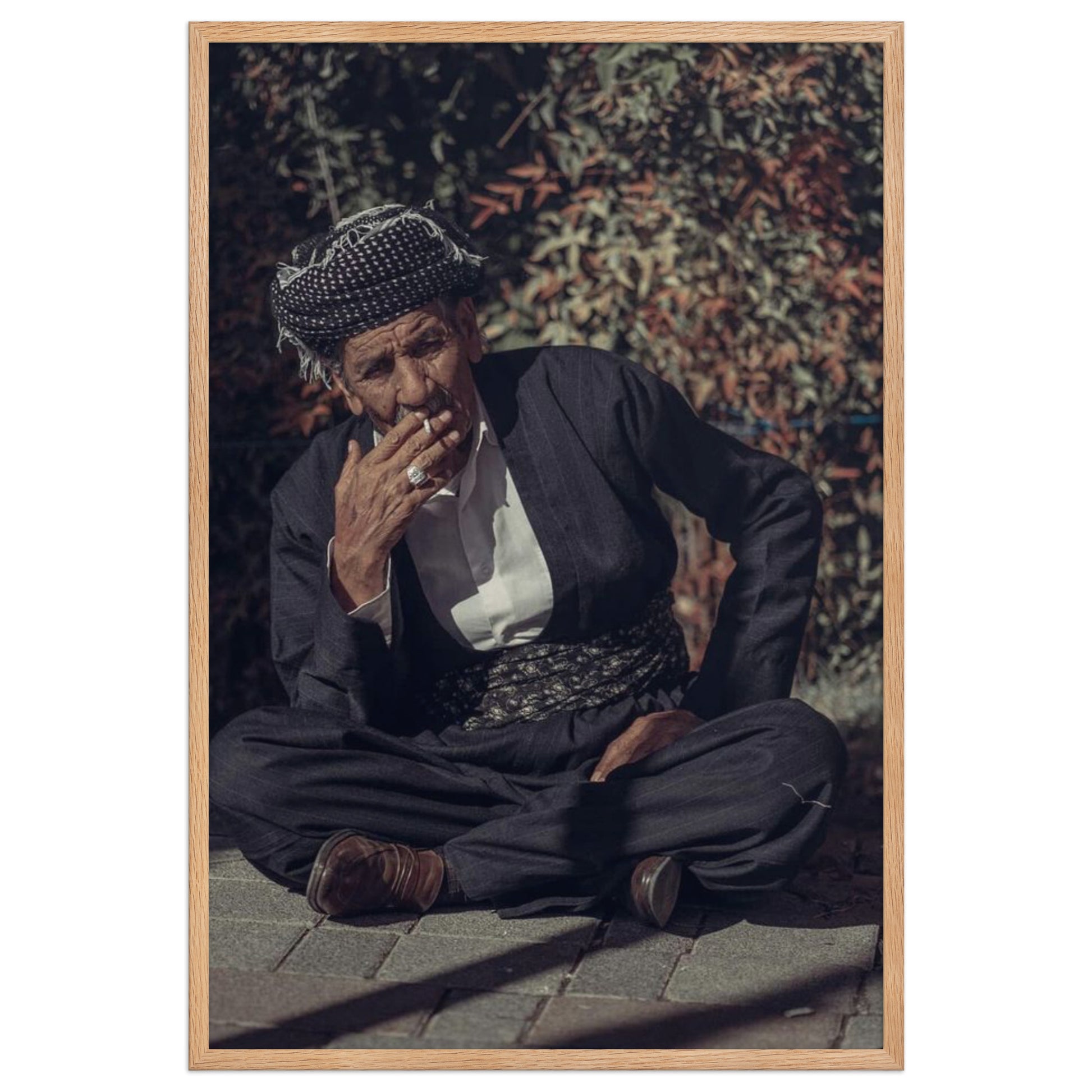 Kurdish Man Framed Poster | Cultural Portrait Art - Kurdish Wall Art Poster | MarsoniPrint