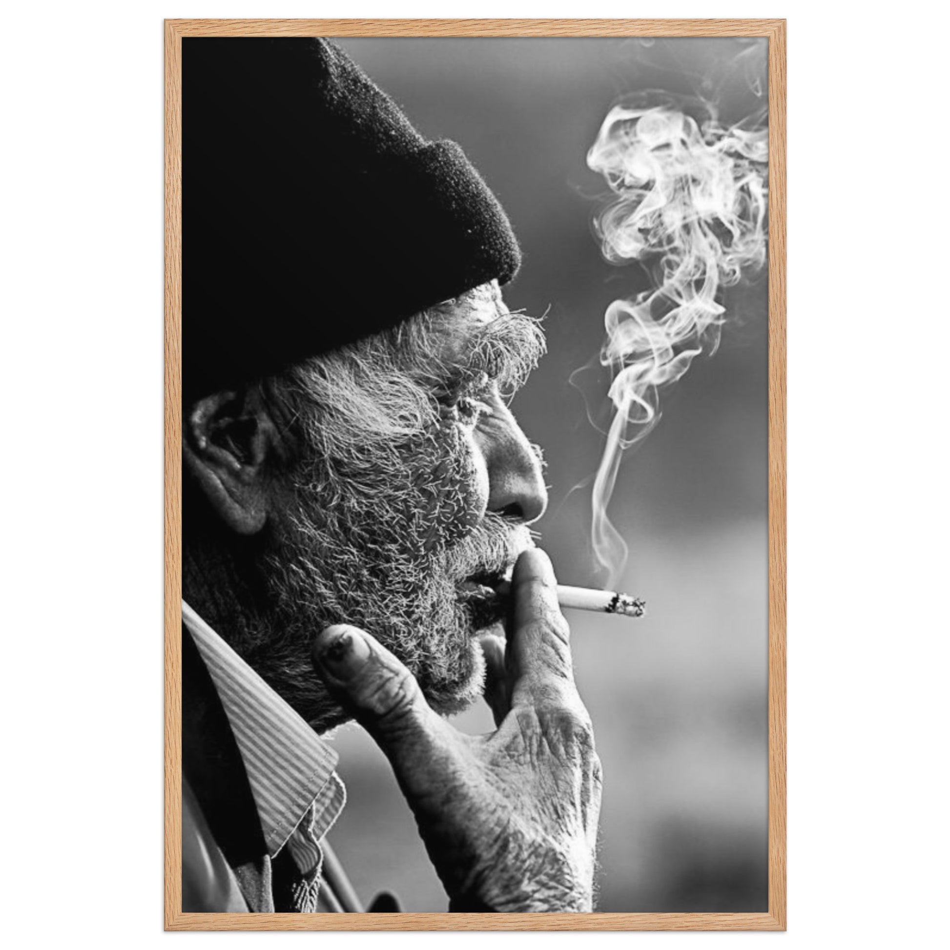 Old Kurdish Man Framed Poster | Heritage Portrait - Kurdish Wall Art Poster | MarsoniPrint