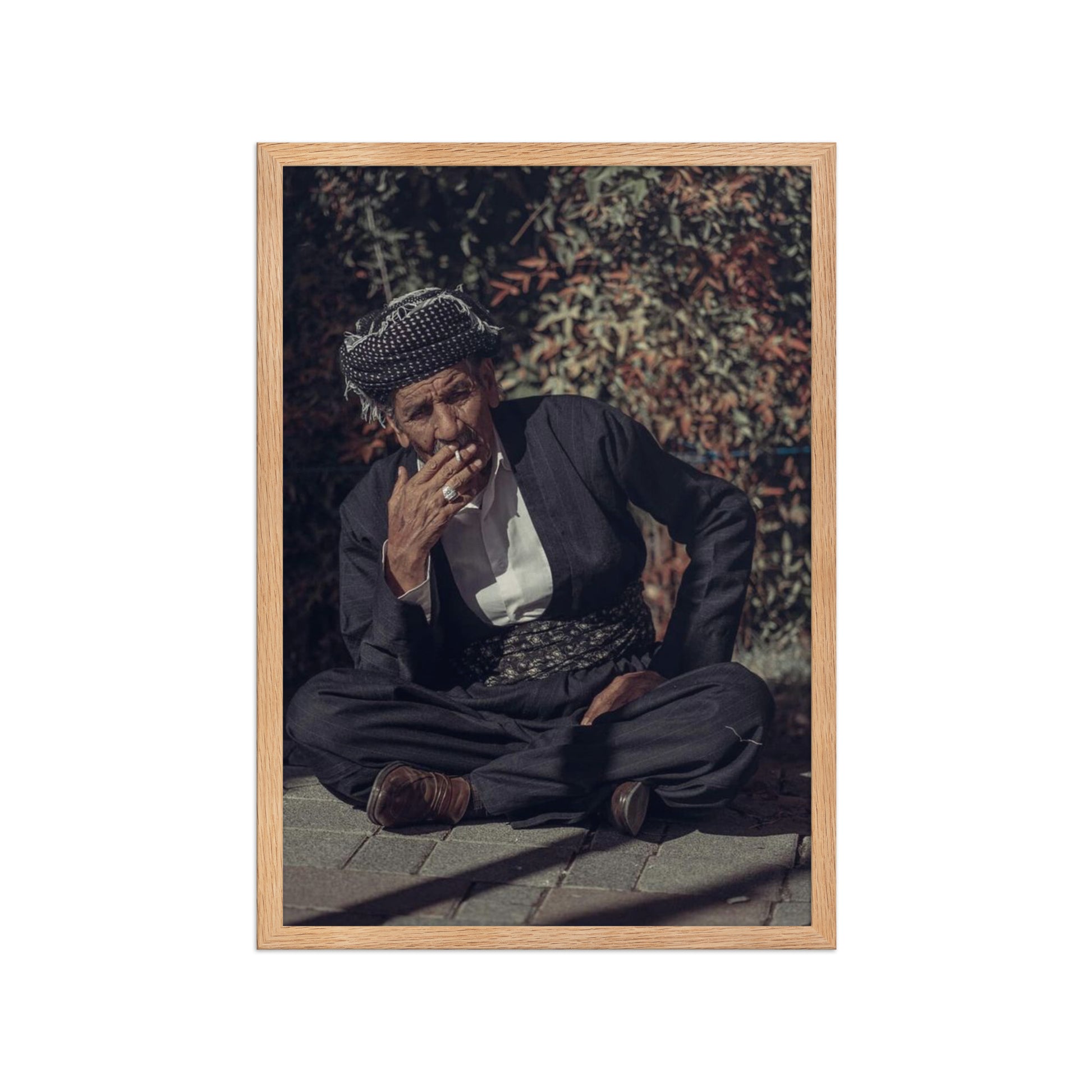 Kurdish Man Framed Poster | Cultural Portrait Art - Kurdish Wall Art Poster | MarsoniPrint