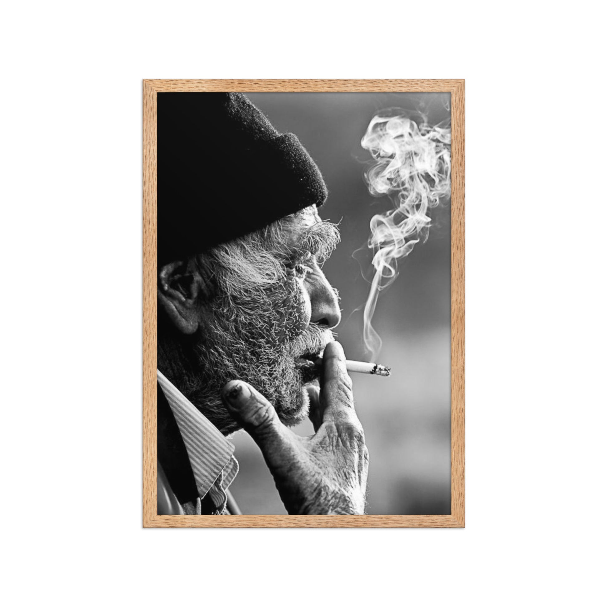 Old Kurdish Man Framed Poster | Heritage Portrait - Kurdish Wall Art Poster | MarsoniPrint