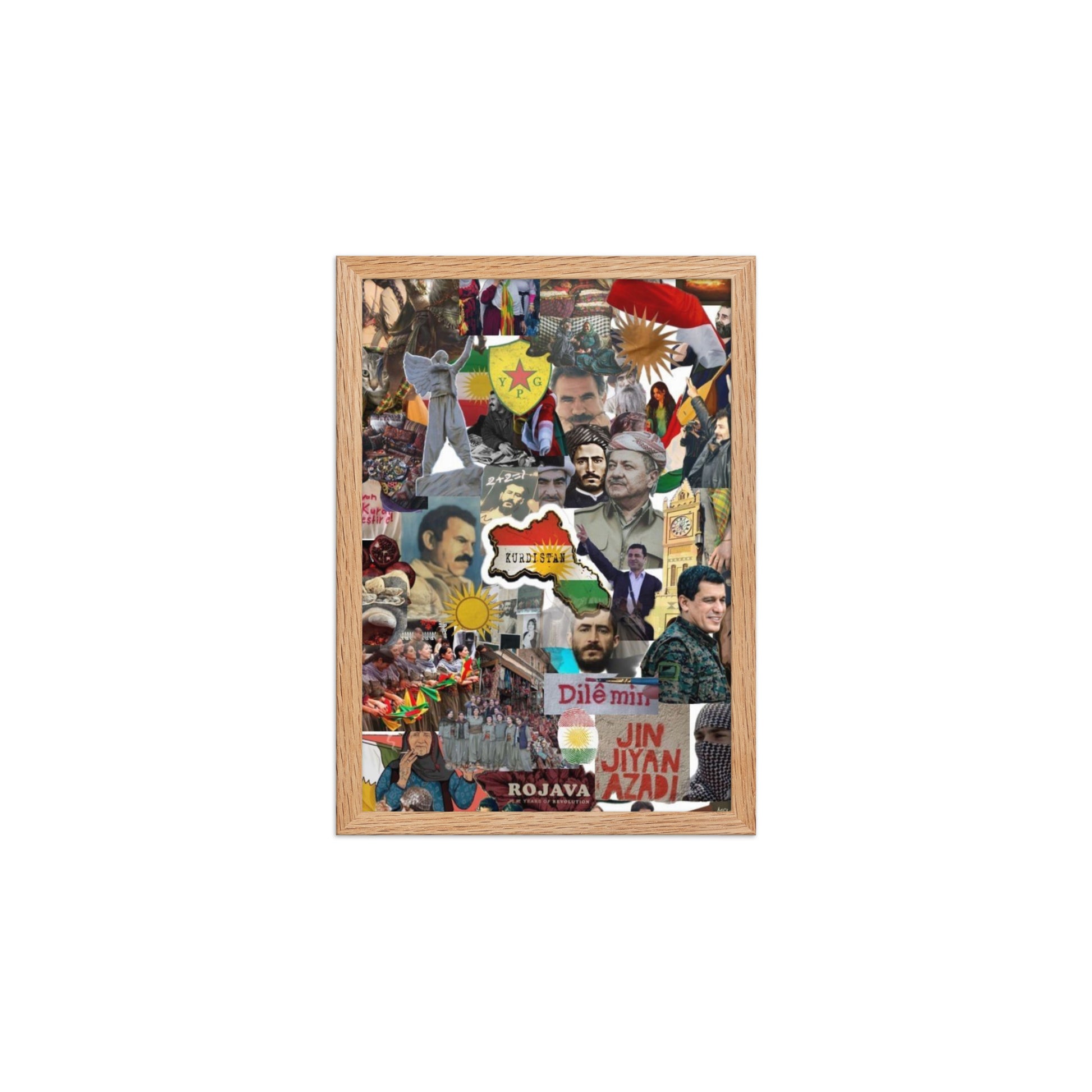 Kurdistan Yek Perca Framed Poster | Matte Print - Kurdish Wall Art Poster | MarsoniPrint