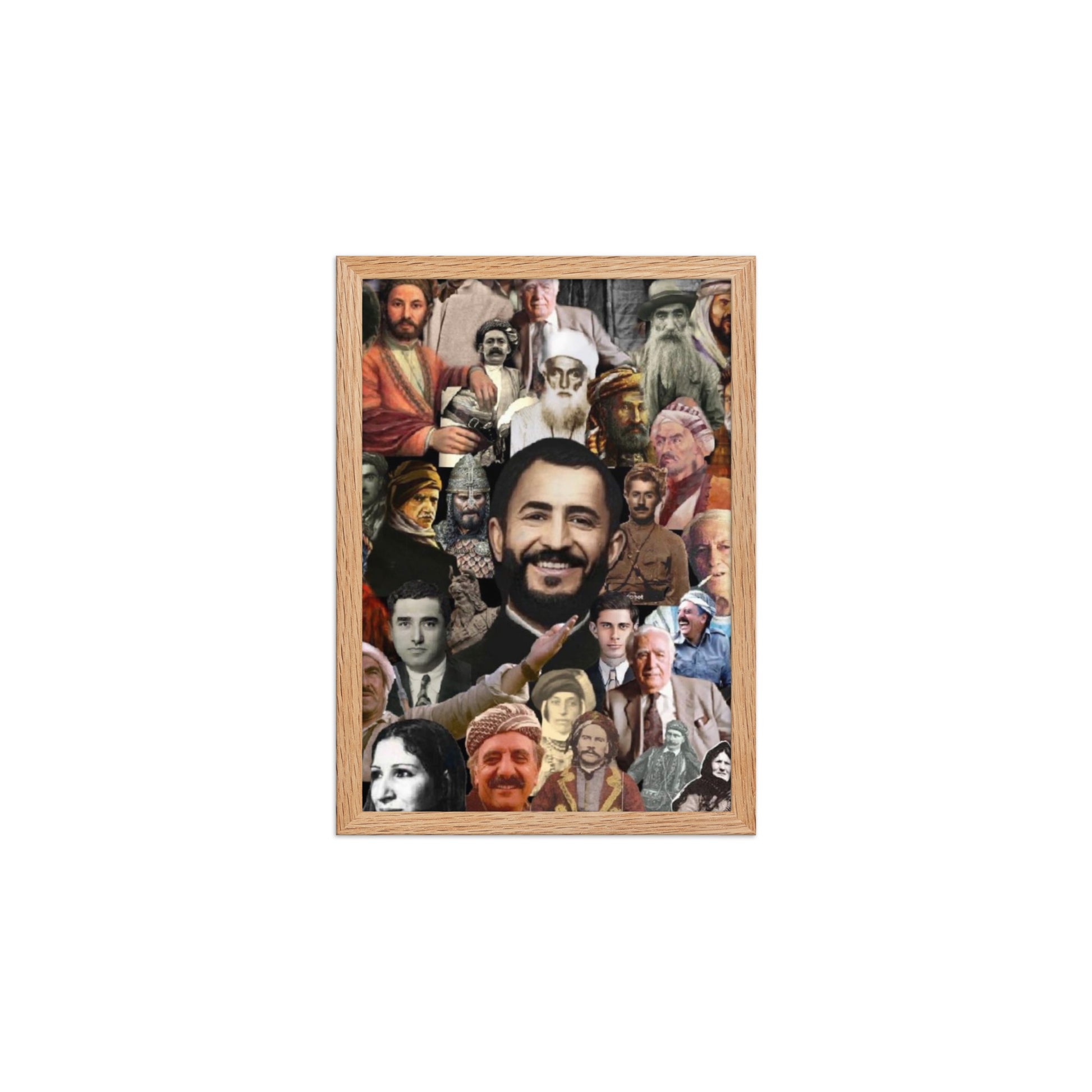 Kurdish Leaders Framed Poster | Kurdistan Flag Art - Kurdish Wall Art Poster | MarsoniPrint